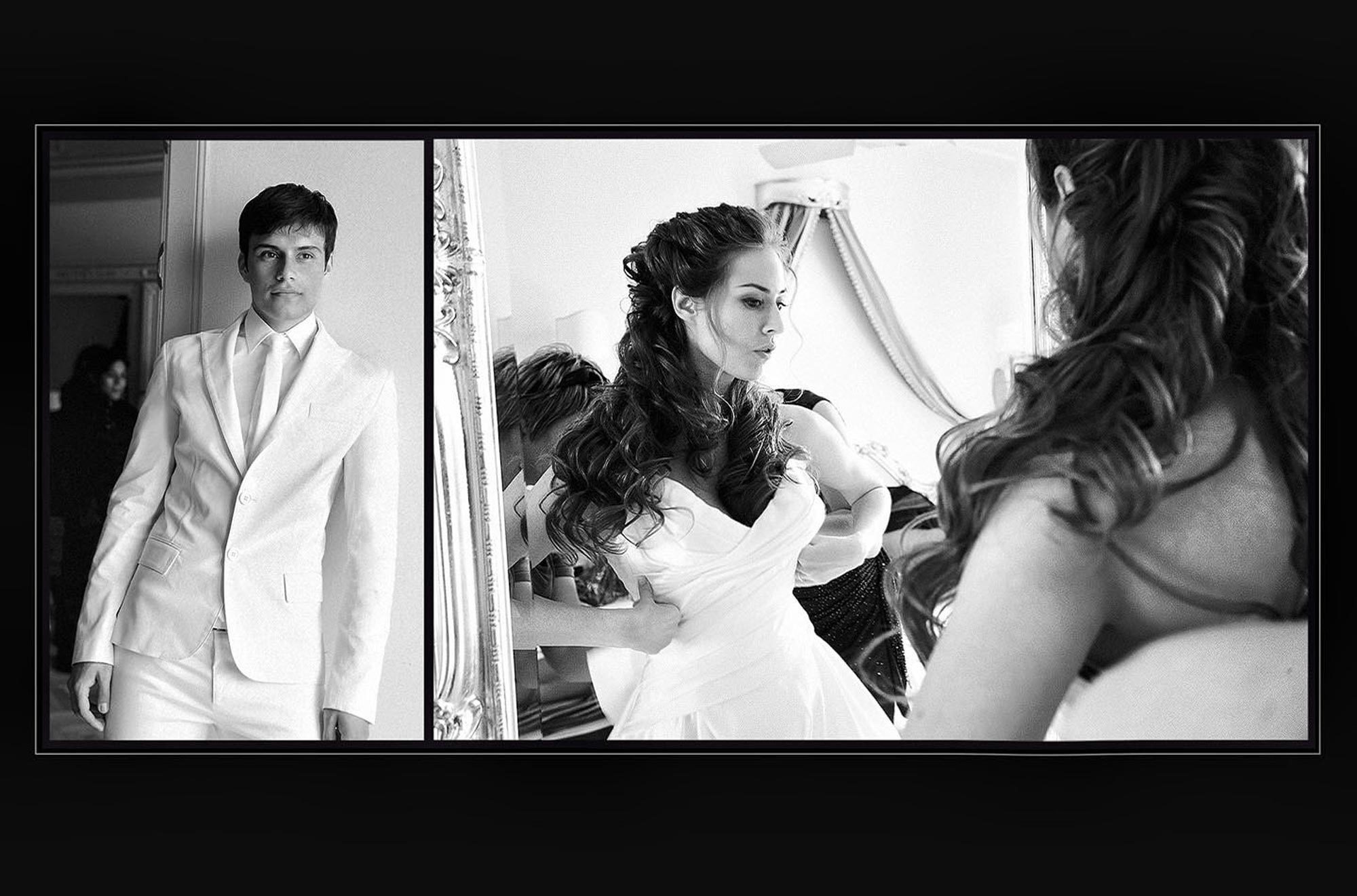 фотосъемка свадьба в Италии, black and white technique wedding photography