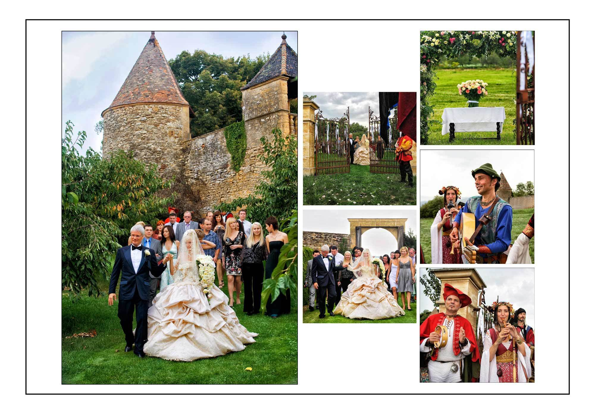 Свадьба во Франции, прогулка в саду