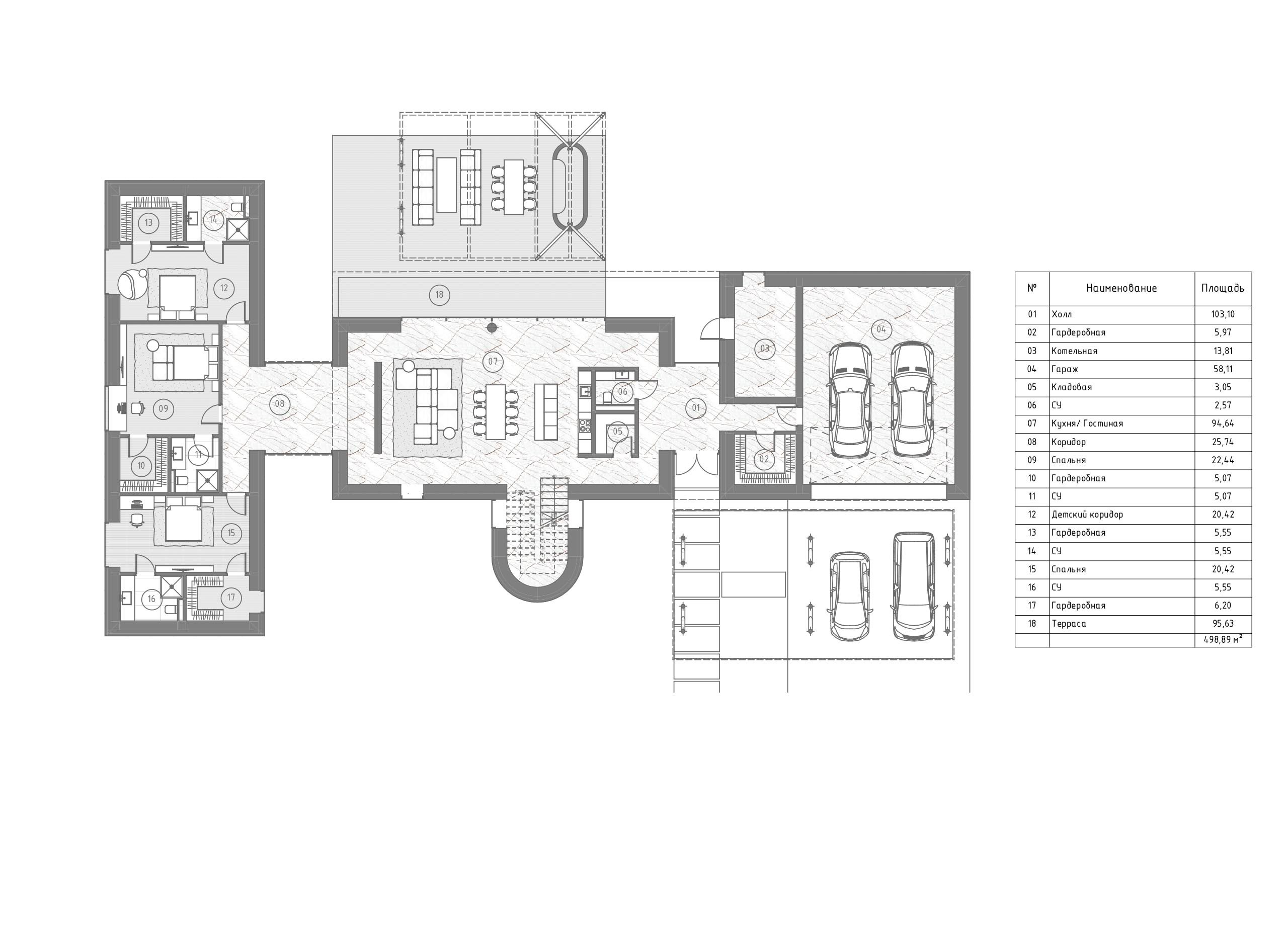 Проект современного дома 350 м² в стиле минимализм | RED ROBOT PROJECT
