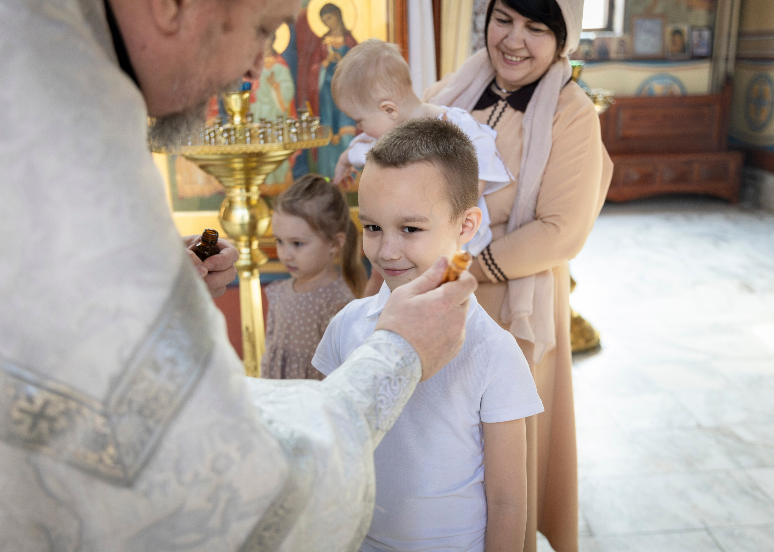 Крещение Алексея, Стефании и Александра. ТОП Фотограф на Крещение и Венчание Железногорск Алексей Мещеряков