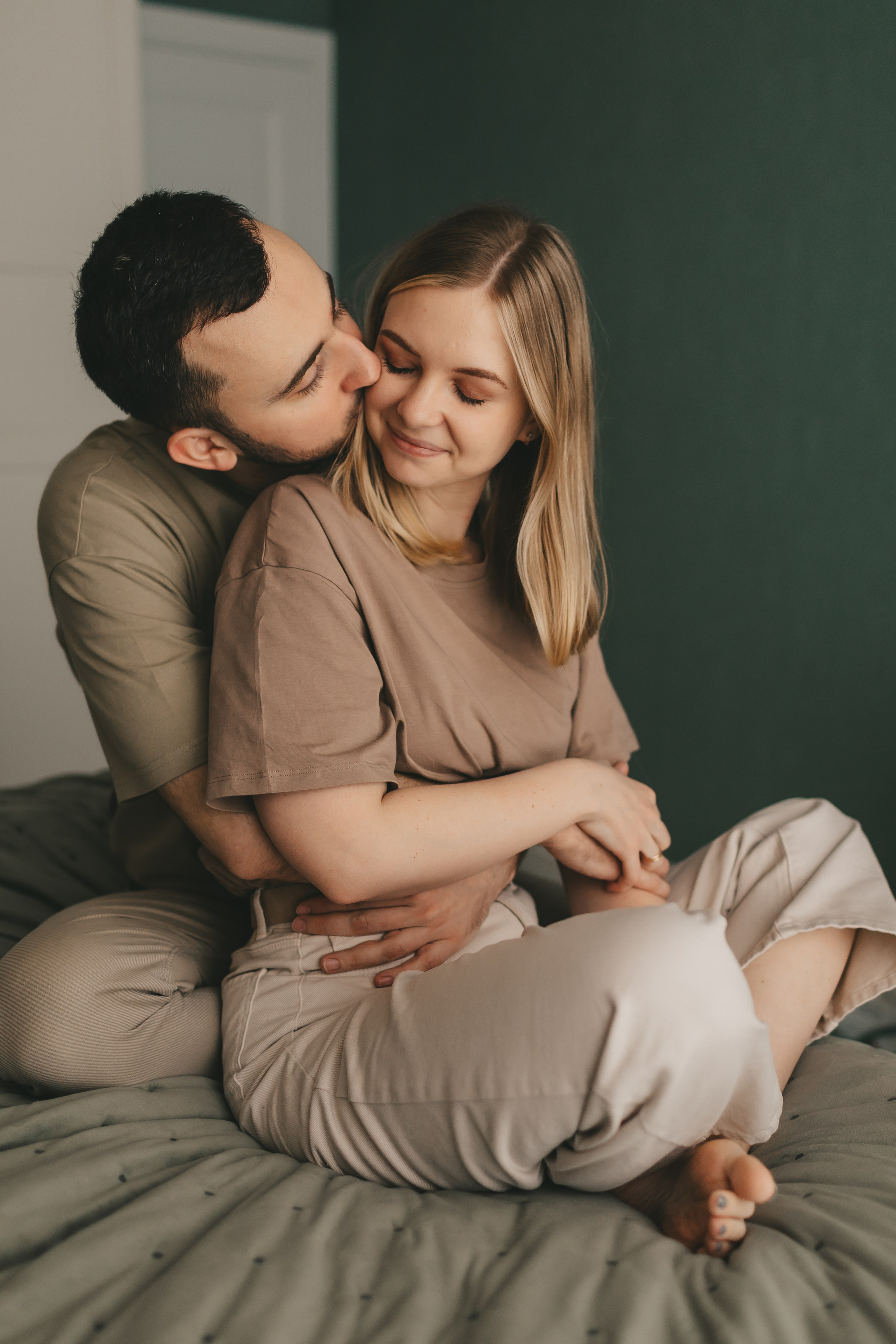 Женя, Юля и Вероника (домашняя фотосессия). Семейный и детский фотограф и видеограф в Москве, Дрокина Наталья