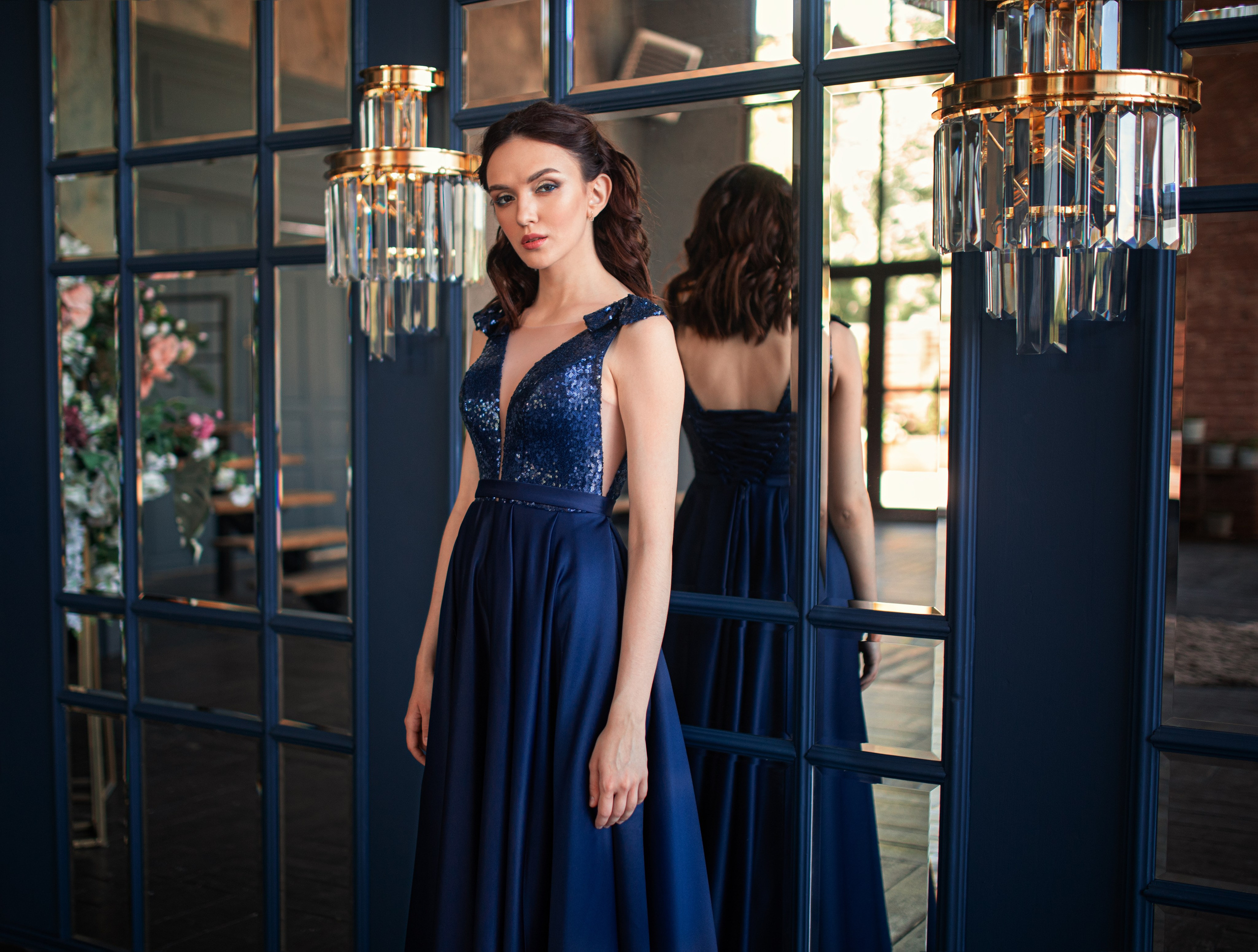 Фотосет с Евгенией в интерьерной студии в формате для «себя»