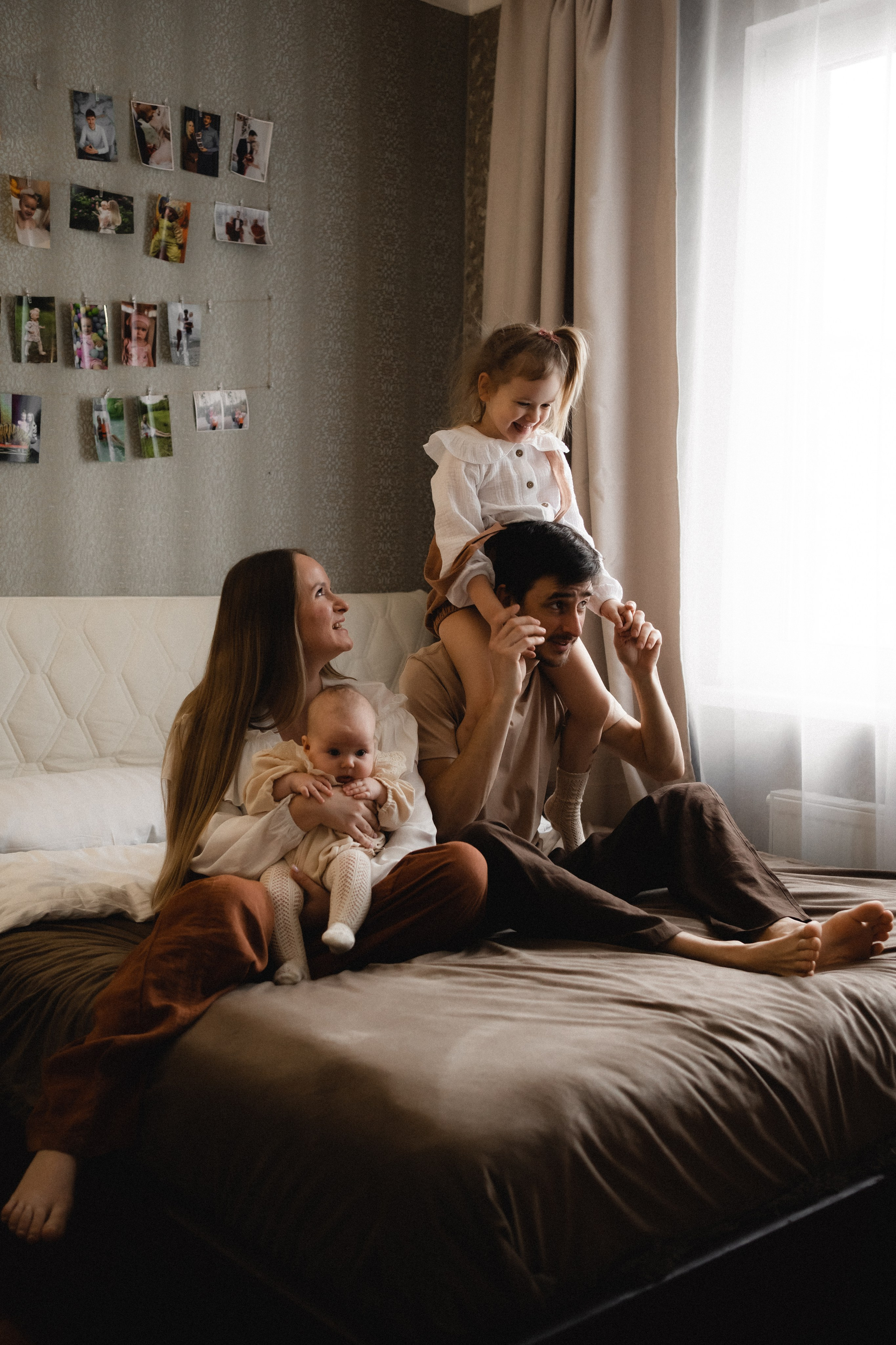 Семейная домашняя фотосессия в Домодедово. Семейный фотограф в Москве и в Домодедово Екатерина Патракова