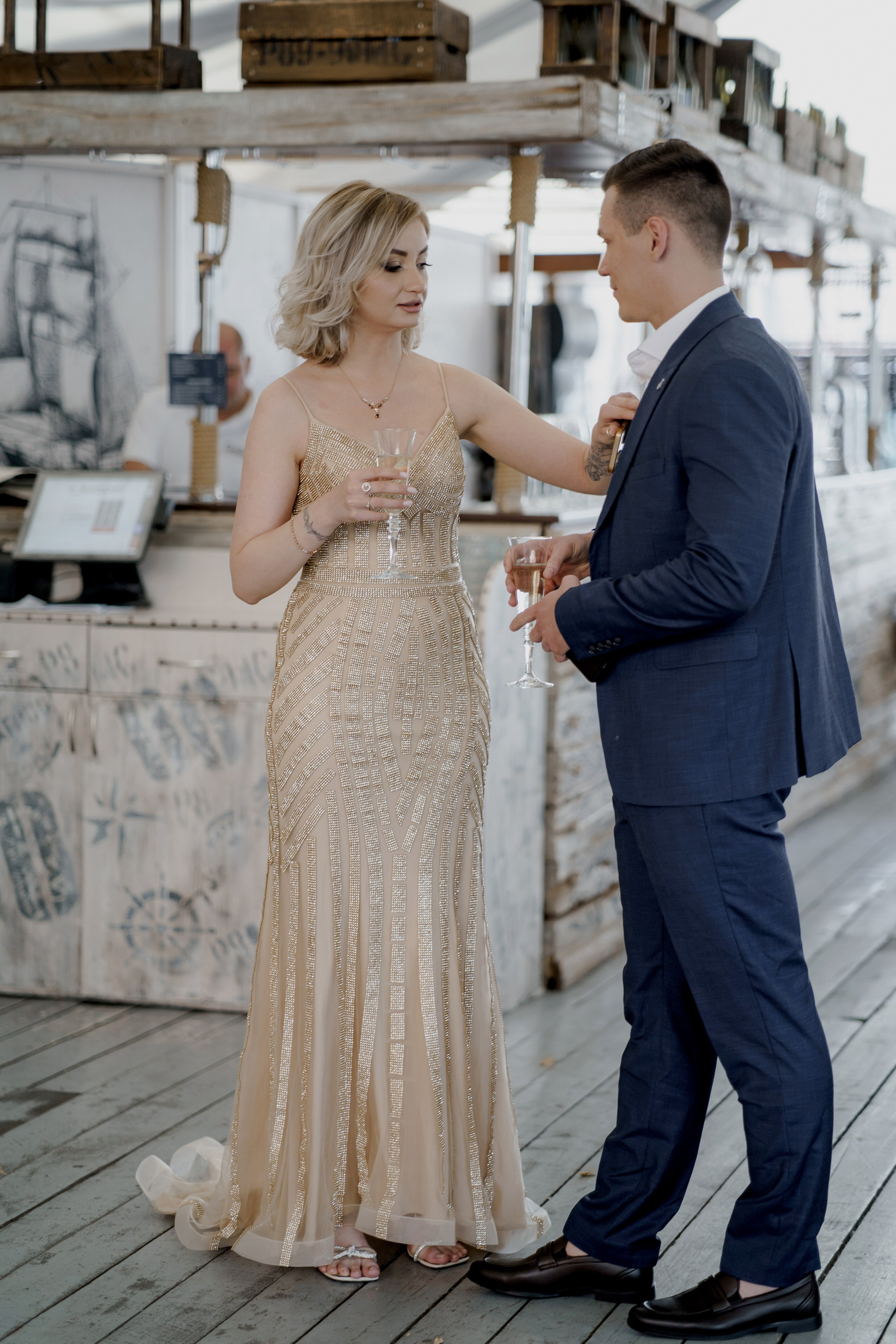 Выездная регистрация свадьбы в ресторане River Club Moscow. Свадебный и семейный фотограф в Москве Светлана Зоткина