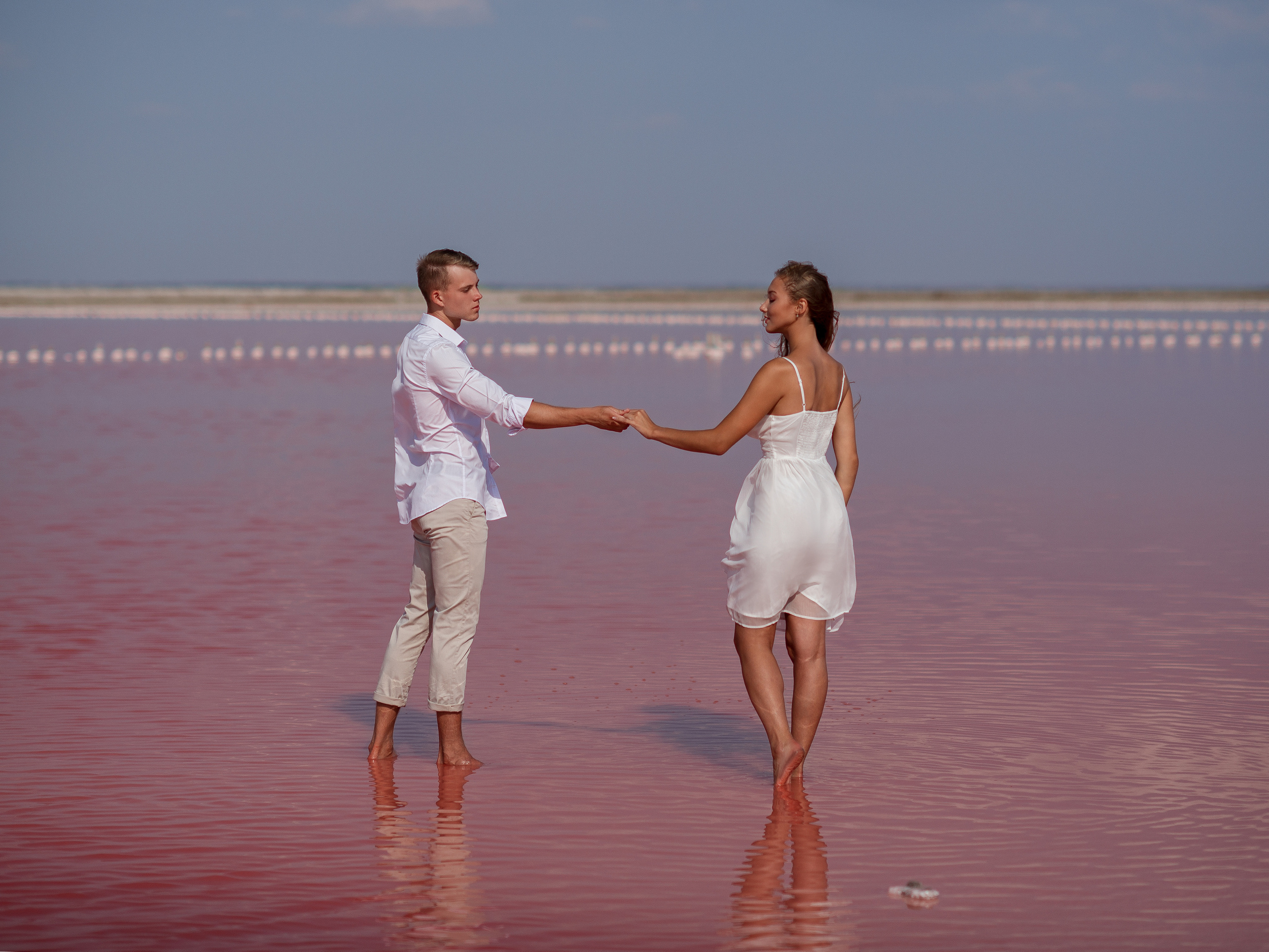 Love Story на розовом озере Сасык Сиваш в Евпатории. 