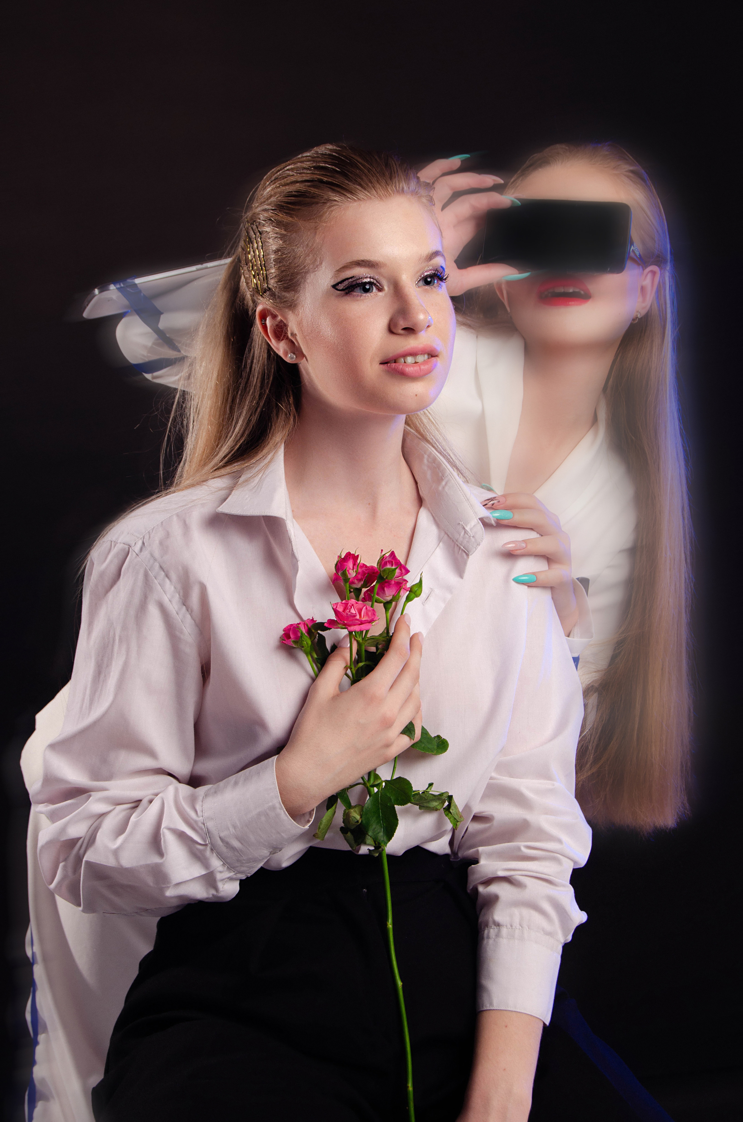 Фотопроект «Человек и телефон». Портретный фотограф в Хабаровске и Санкт-Петербурге Семенова Дарья