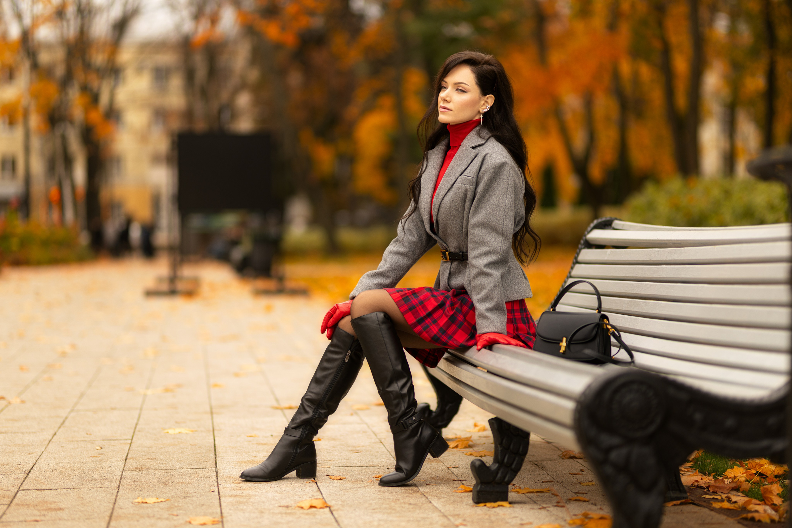 Фотосет с Екатериной в парке на осеннюю тему для «себя»