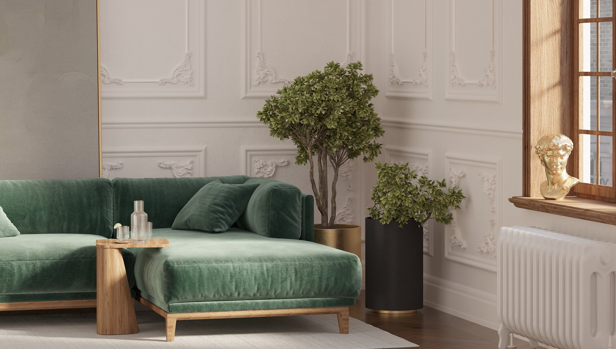 Lounge «Voile d'Argent». Портфолио 3D визуализатора