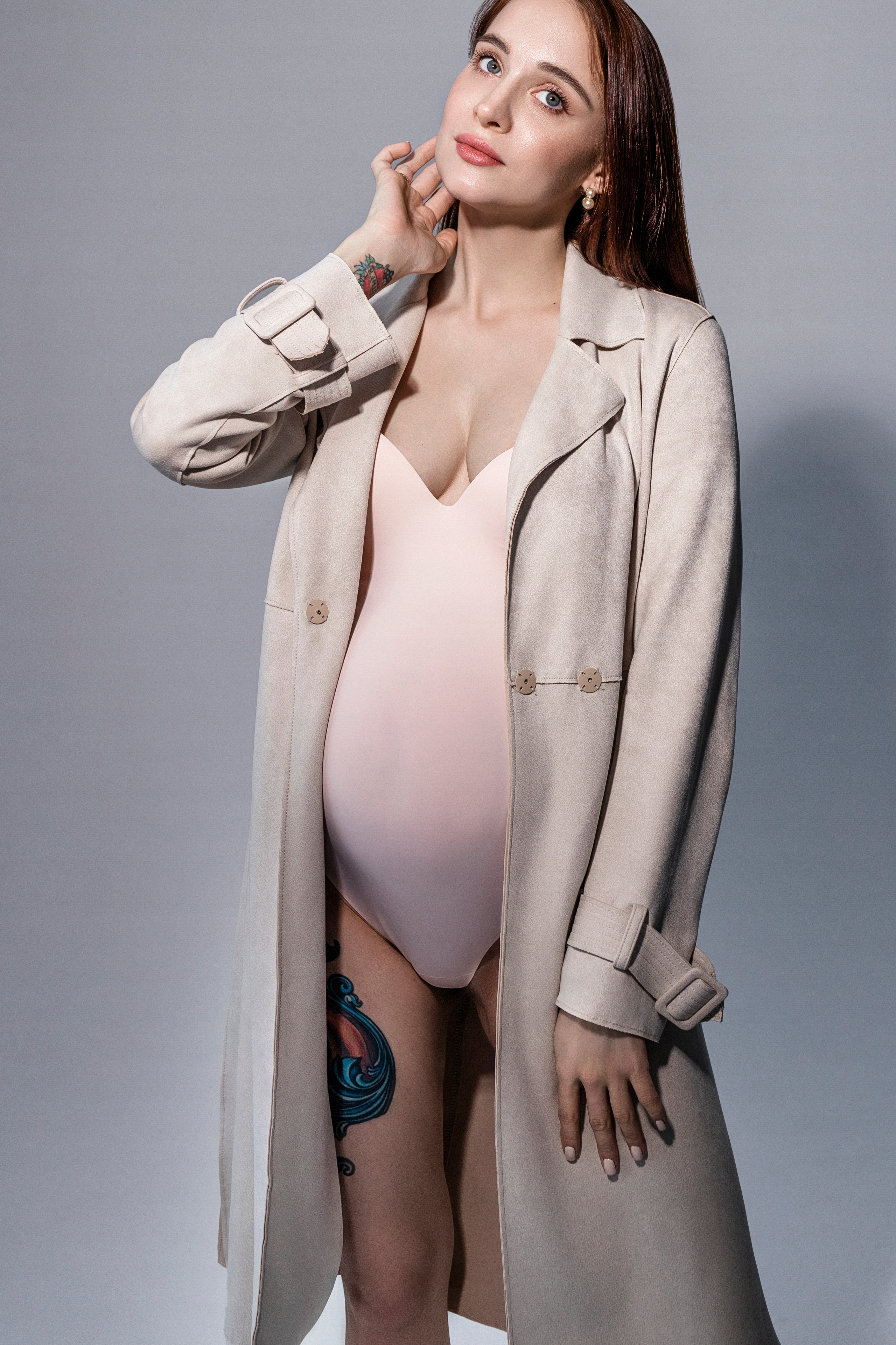 Фотосъёмка беременности в студии | Фотограф Екатерина Космачева