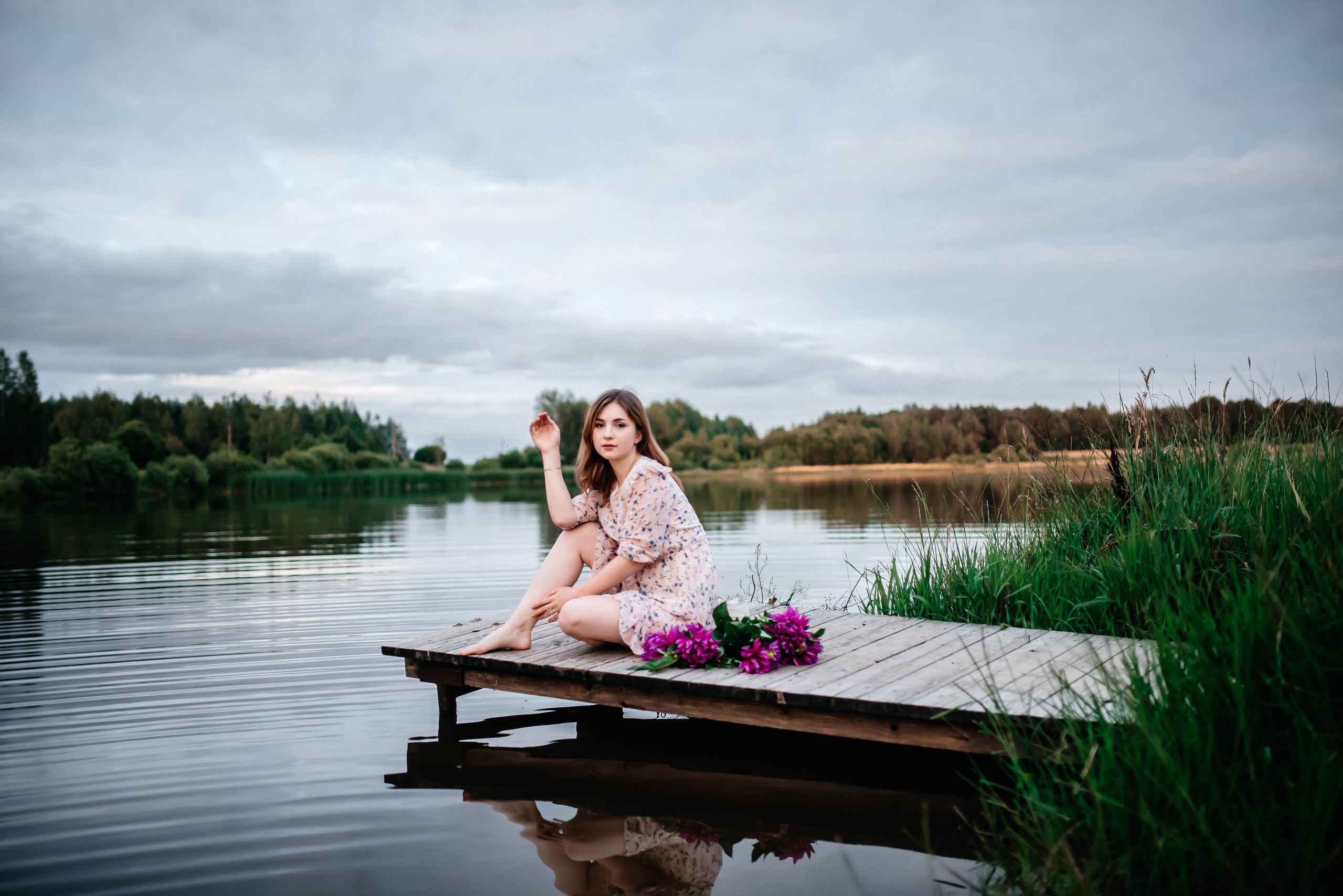 Маша, лето, закат. Главная