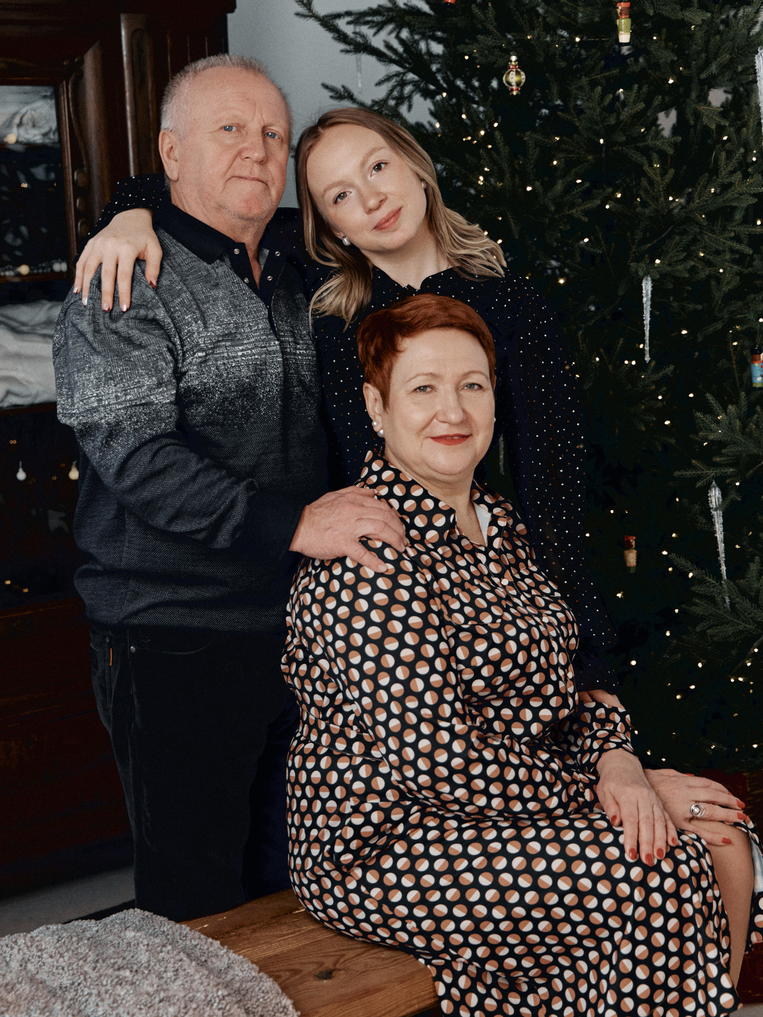 Вера с родителями. Фотограф Мария Мазунина