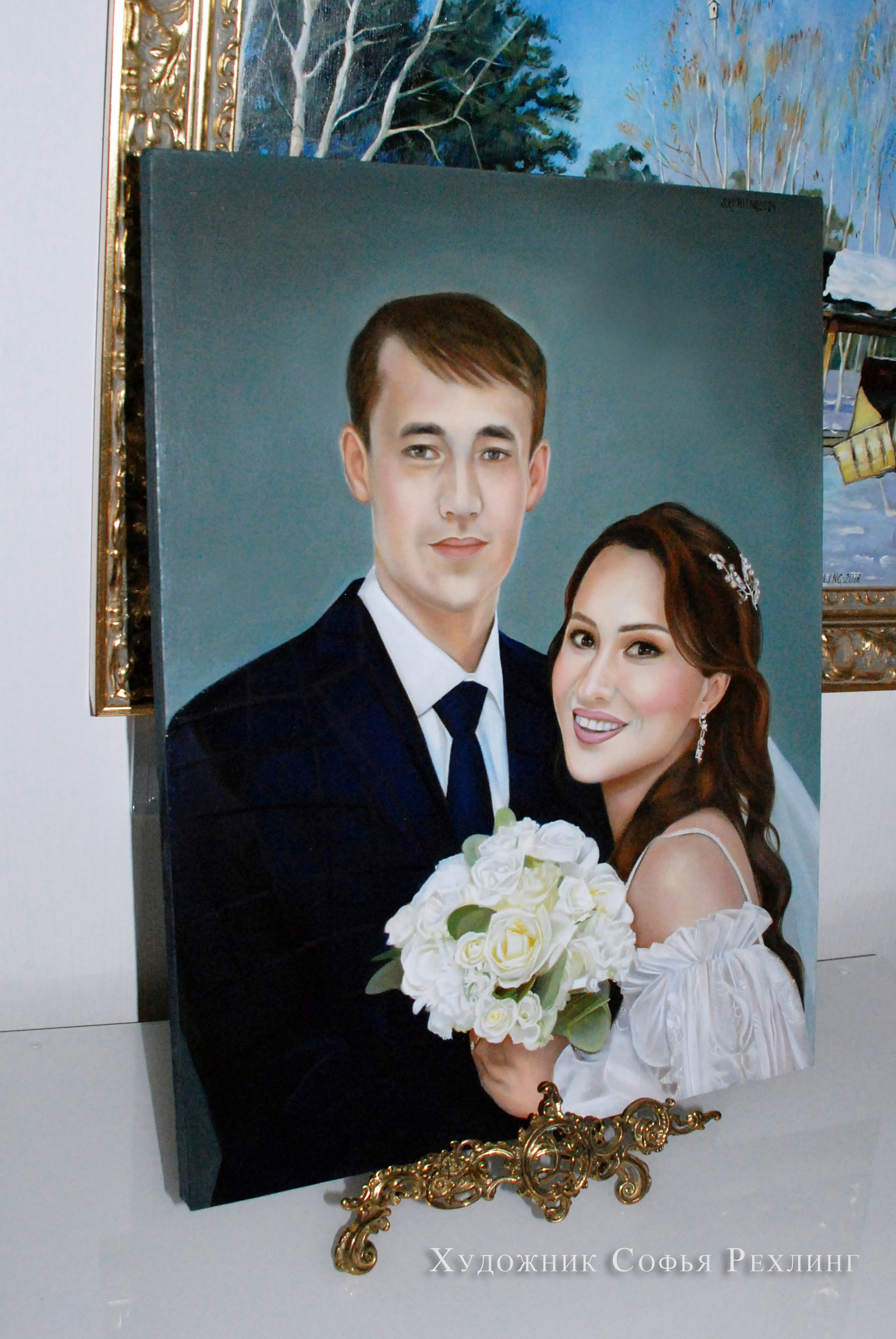 肖像 → 看. 根據照片訂購繪畫和肖像。藝術家 Sofia Rechling