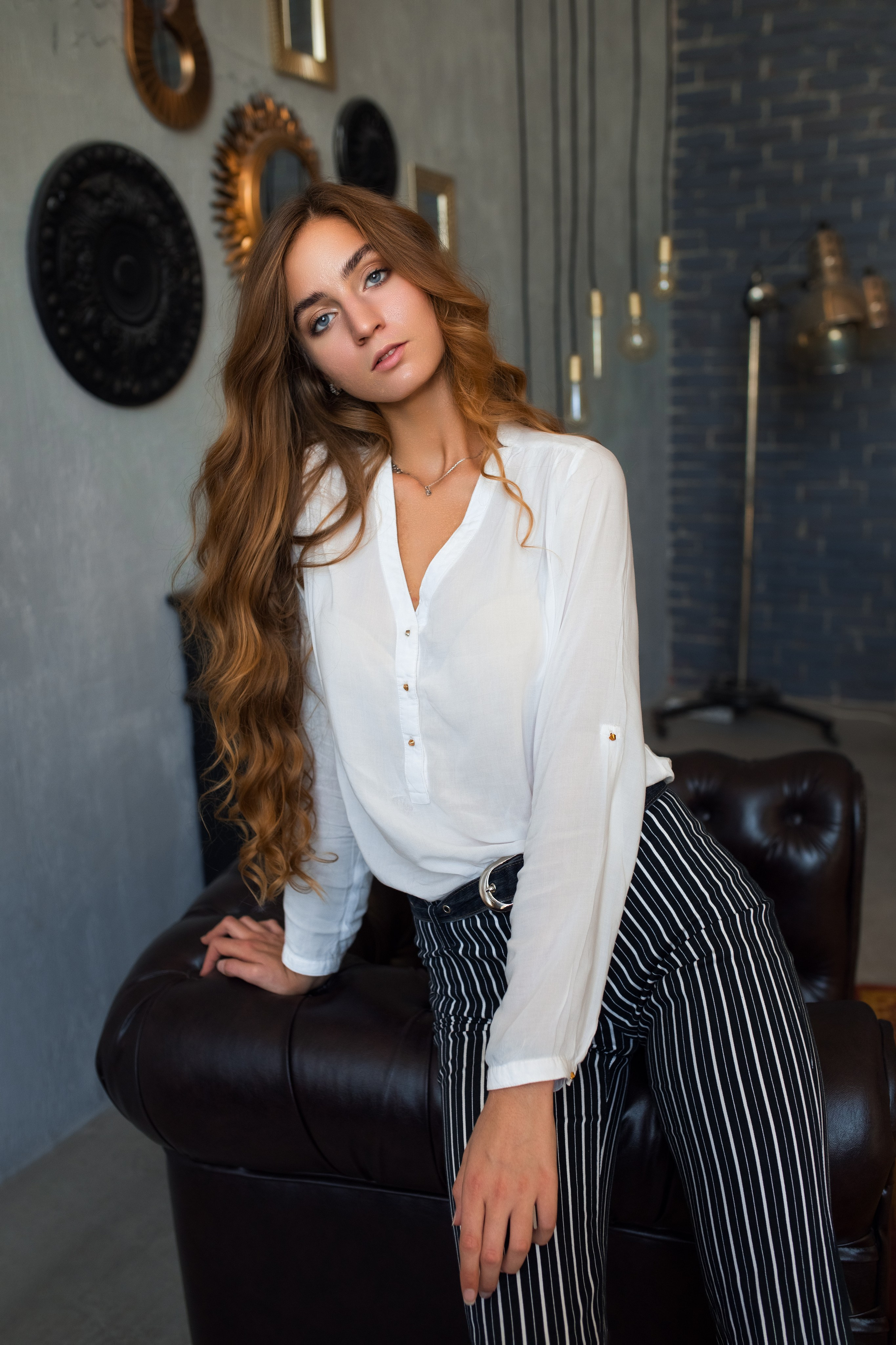 Фотосет с Дианой в интерьерной студии и в парке для «себя»