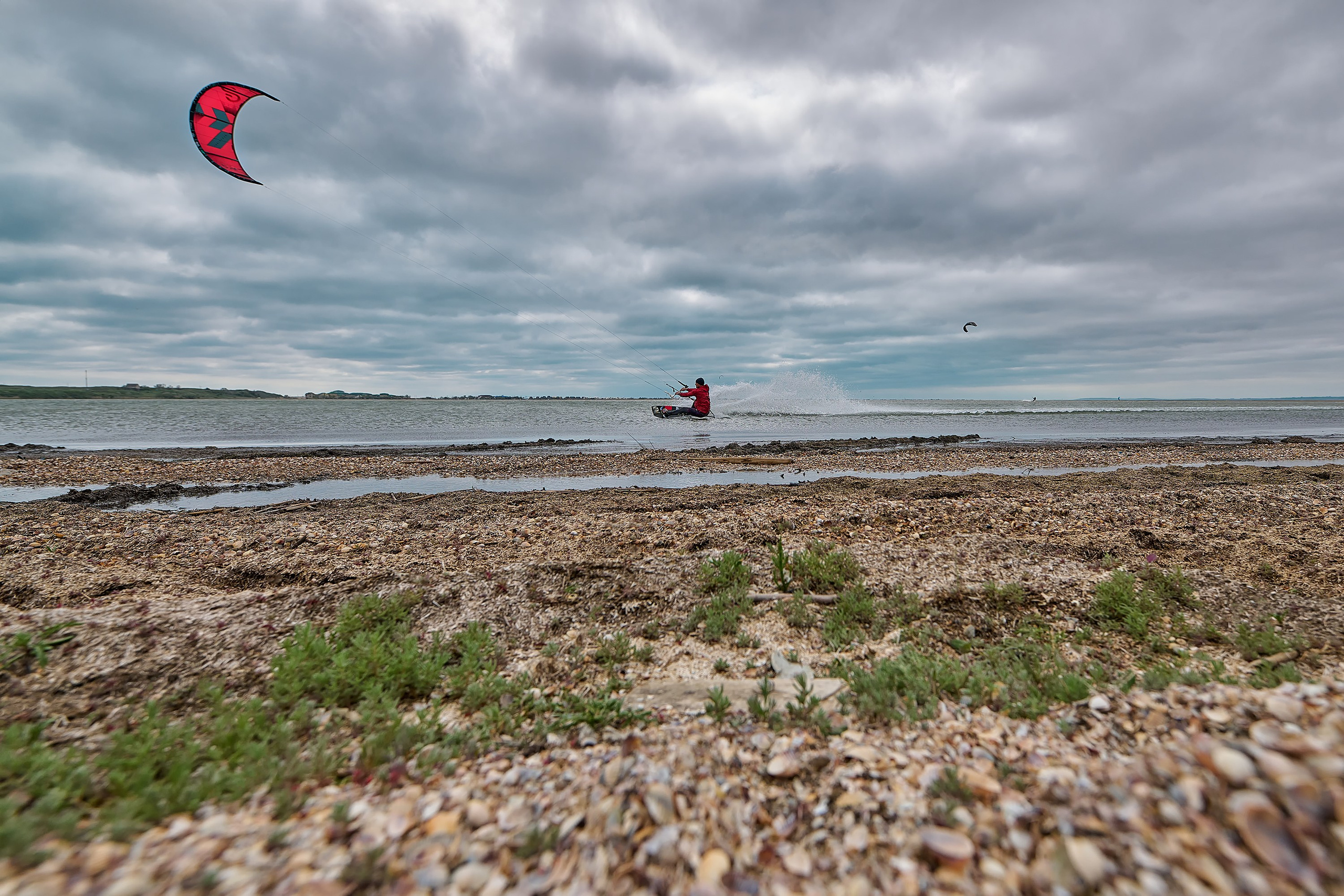 коса Голенькая, станица Благовещенская, Бугазский лиман, кайтинг