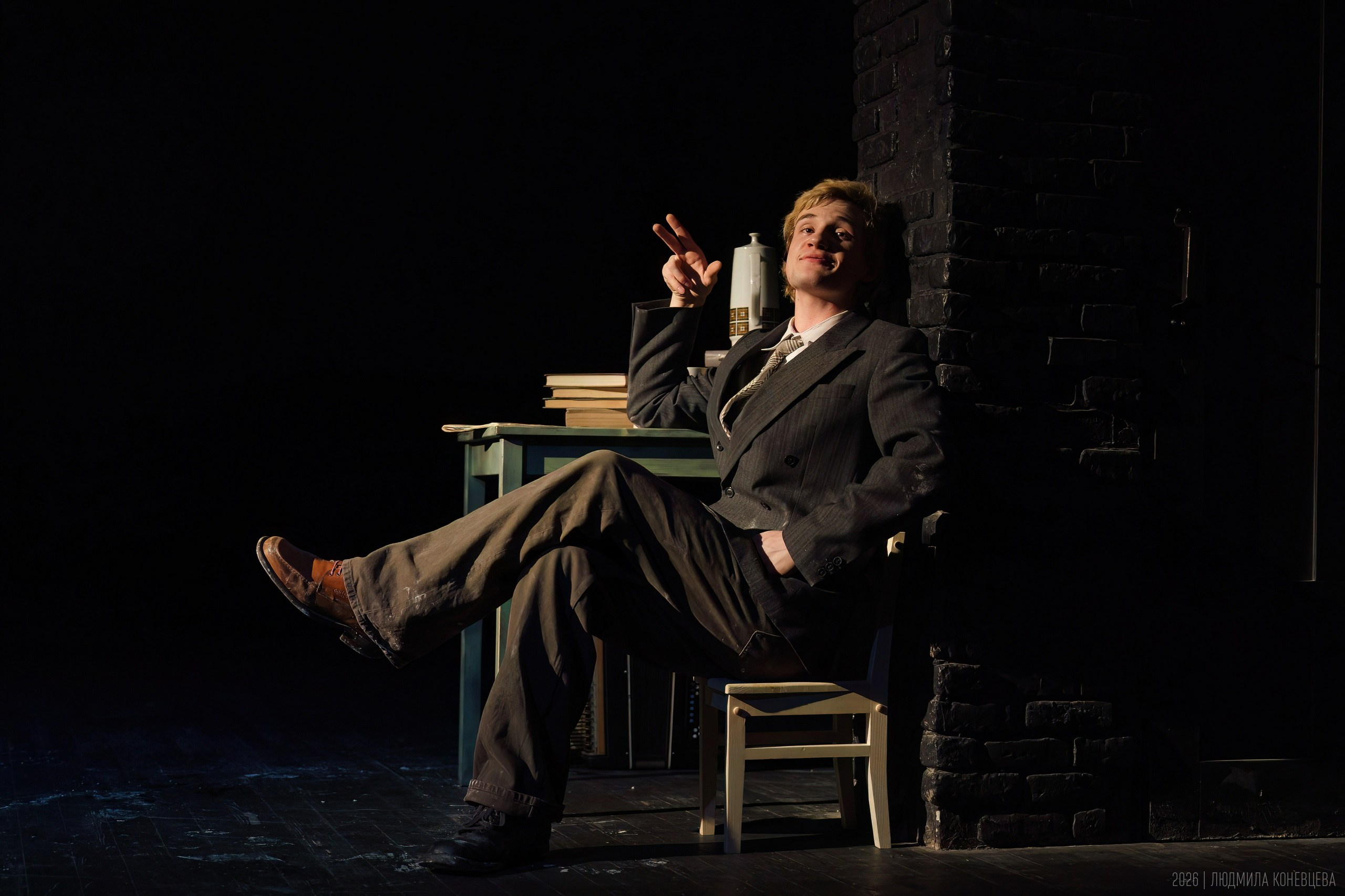 Спектакль «Школа для дураков», ГИТИС, мастерская Олега Кудряшова. Режиссер Ксения Горяинова. Театральная фотография