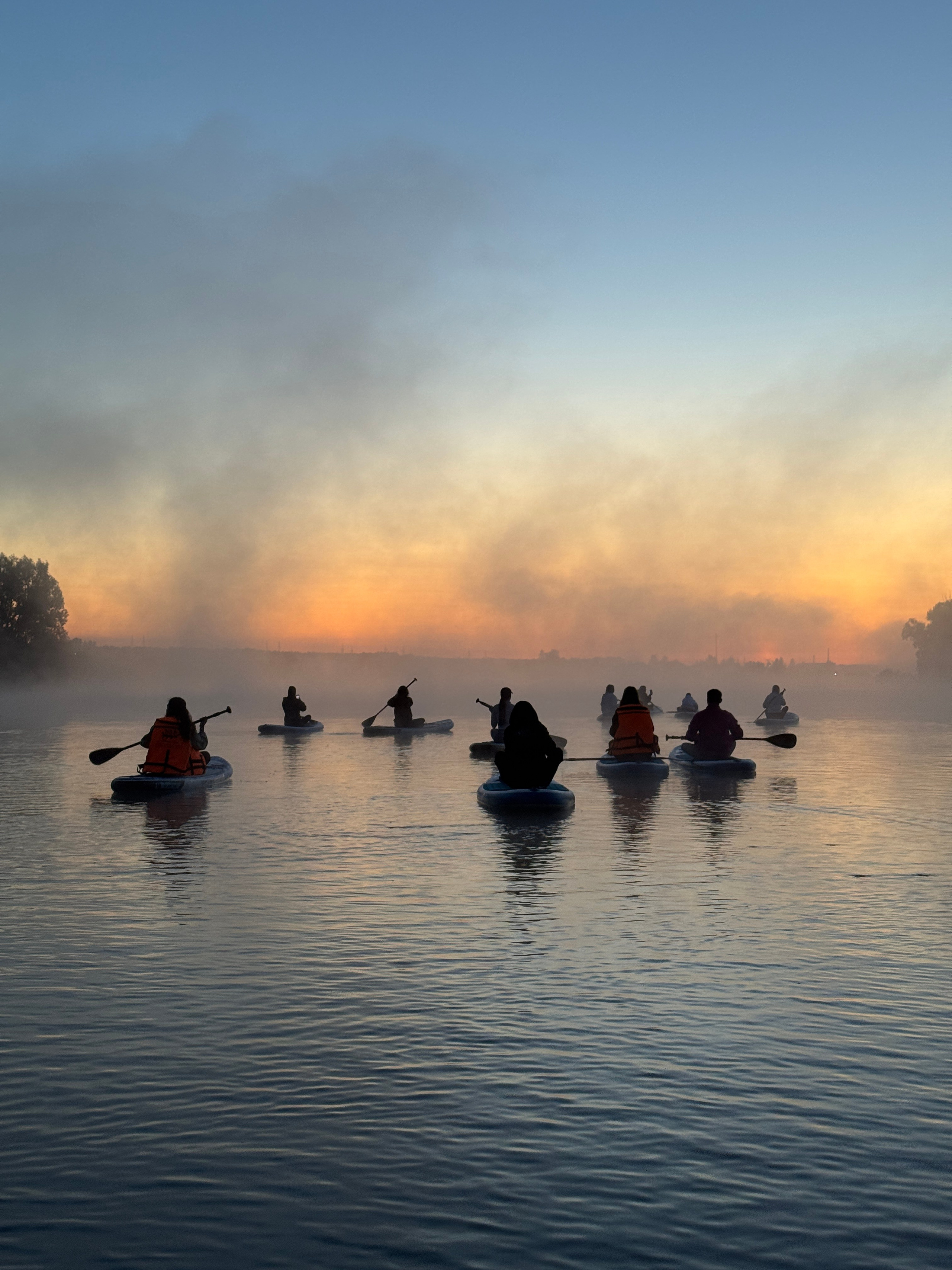 Рассветы на сапбордах в Уфе