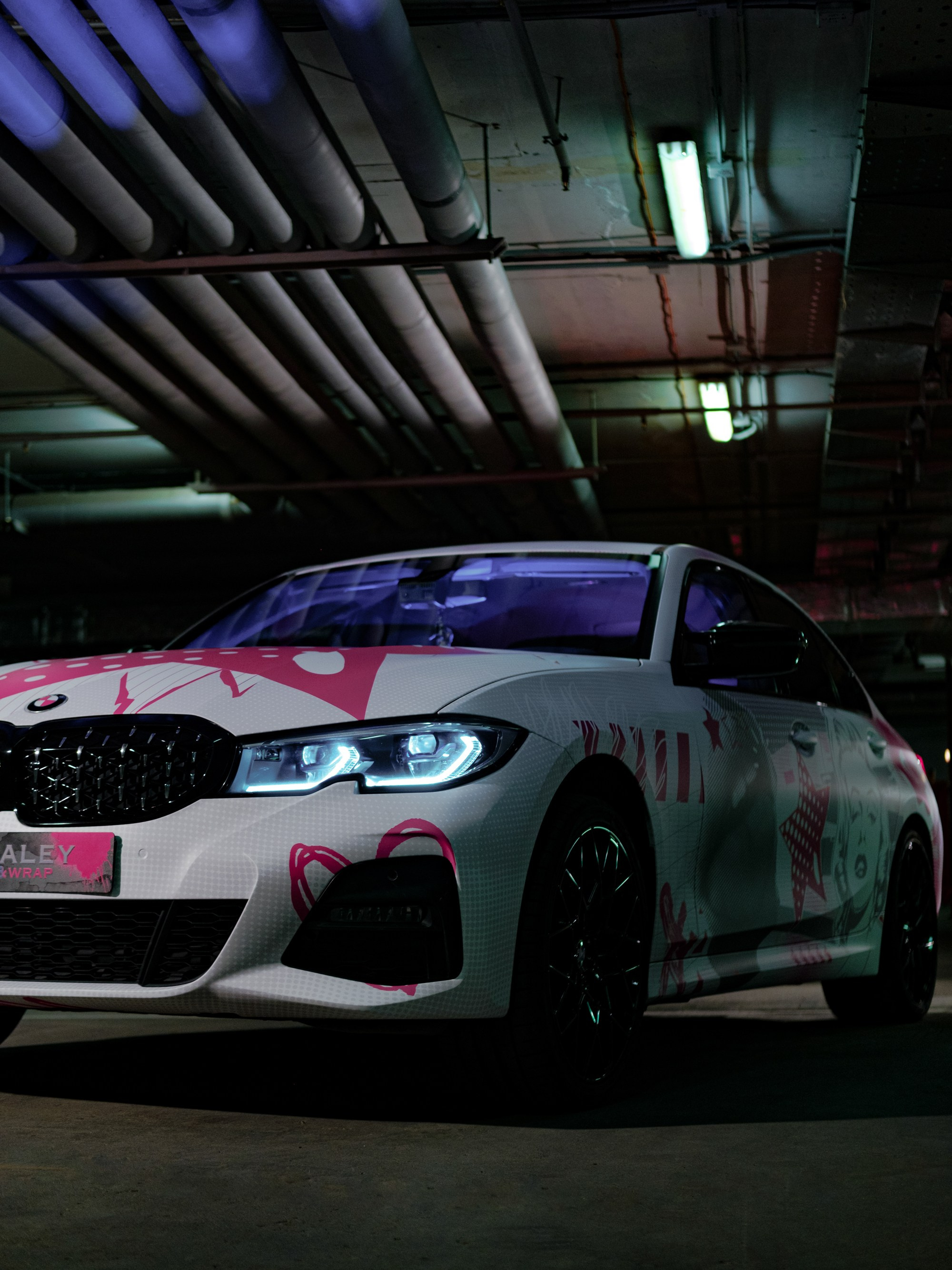 Винилография на BMW 3 G20. Студия дизайна и оклейки авто Barmaley Design