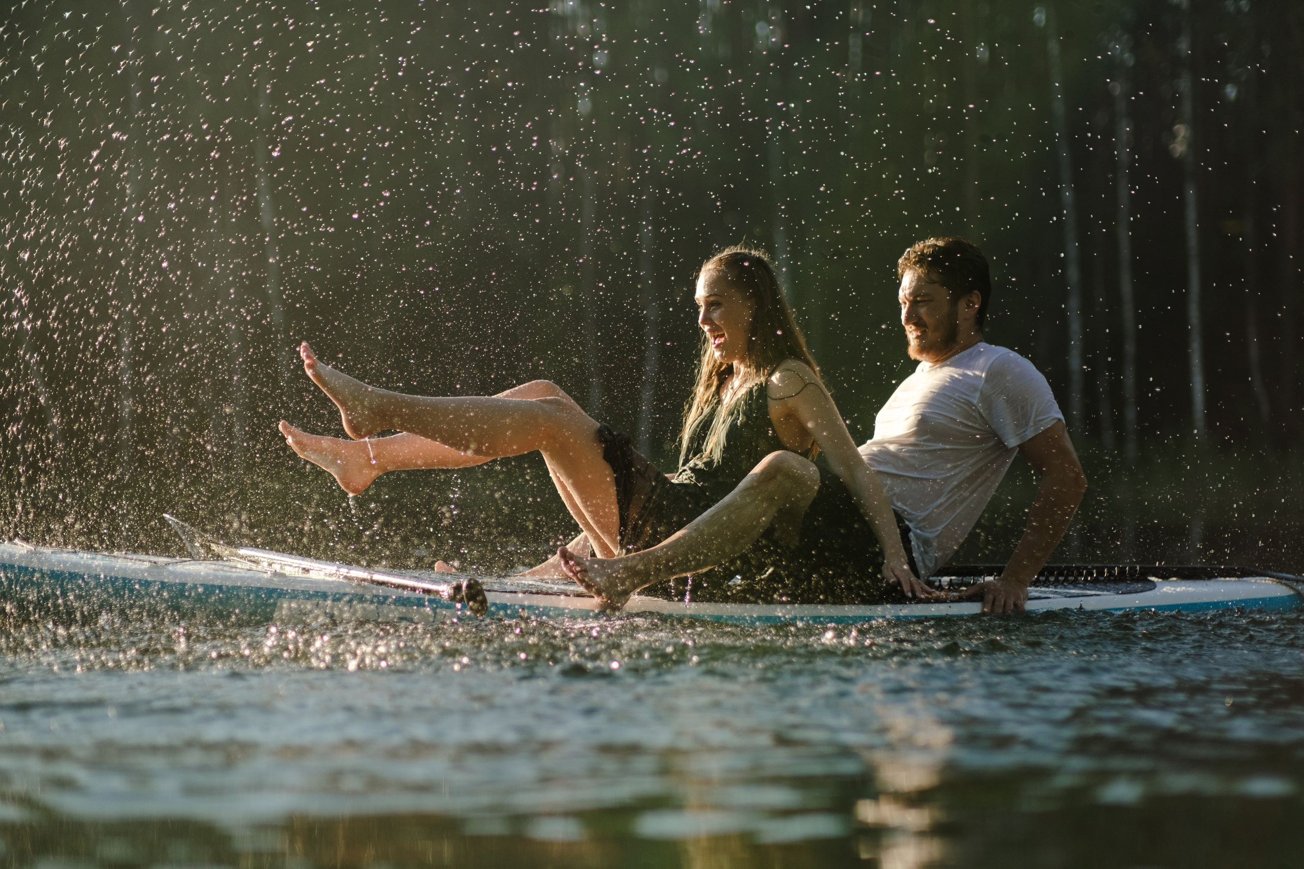 Петя и Лина, на сапах. Интерьерный фотограф и видеограф в Санкт-Петербурге Вадим Балбашевский