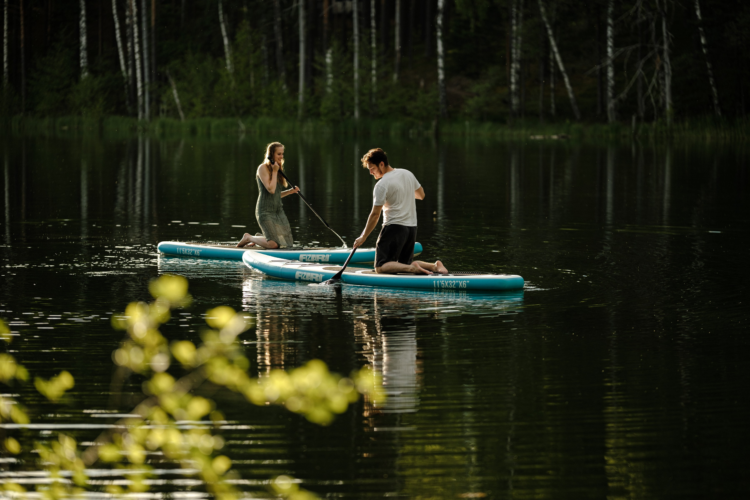 Петя и Лина, на сапах. Интерьерный фотограф и видеограф в Санкт-Петербурге Вадим Балбашевский
