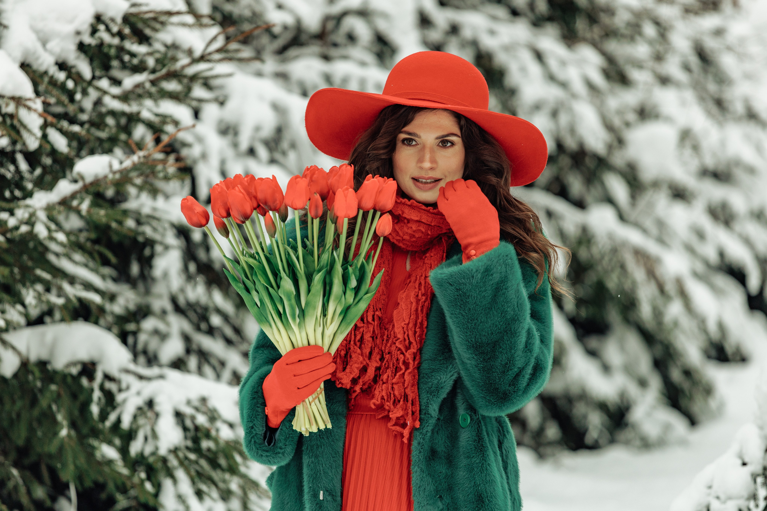 Зимний портрет для Ольги. Портретный фотограф в Москве Екатерина Богдасарова