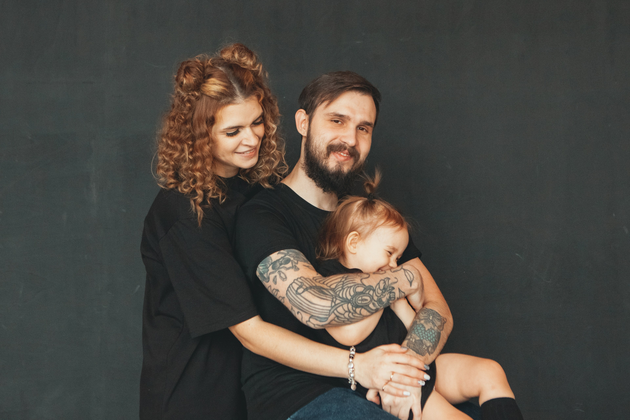 Новогодняя семейная фотосессия в студии. Фотограф Ольга Ефремова