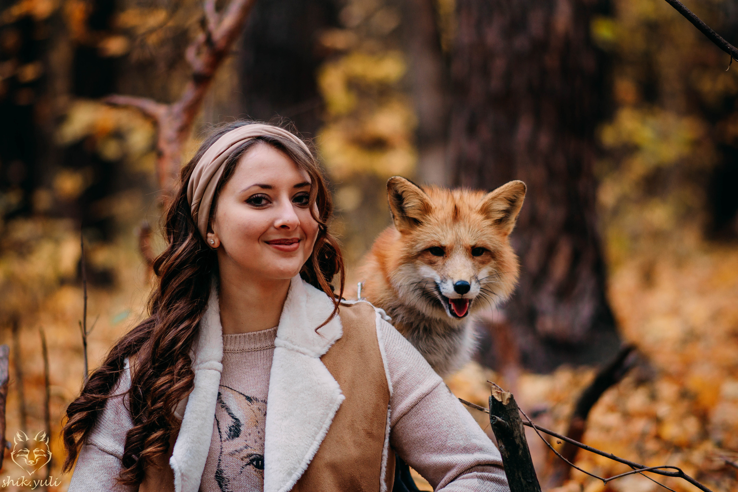 Фотосессия с лисой