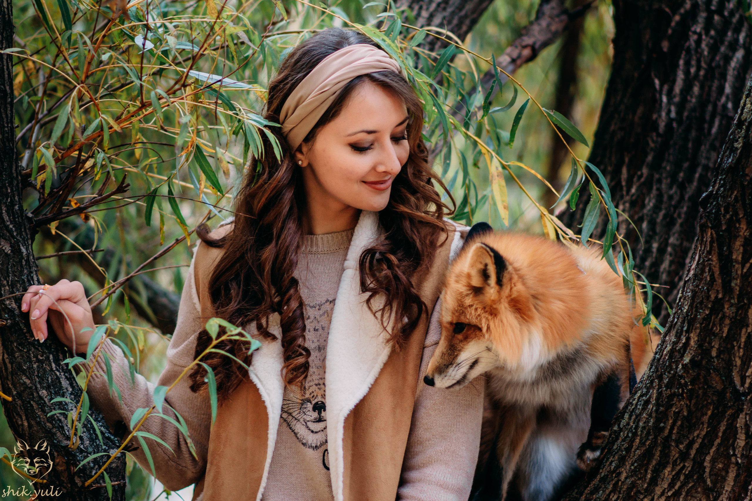 Фотосессия с лисой