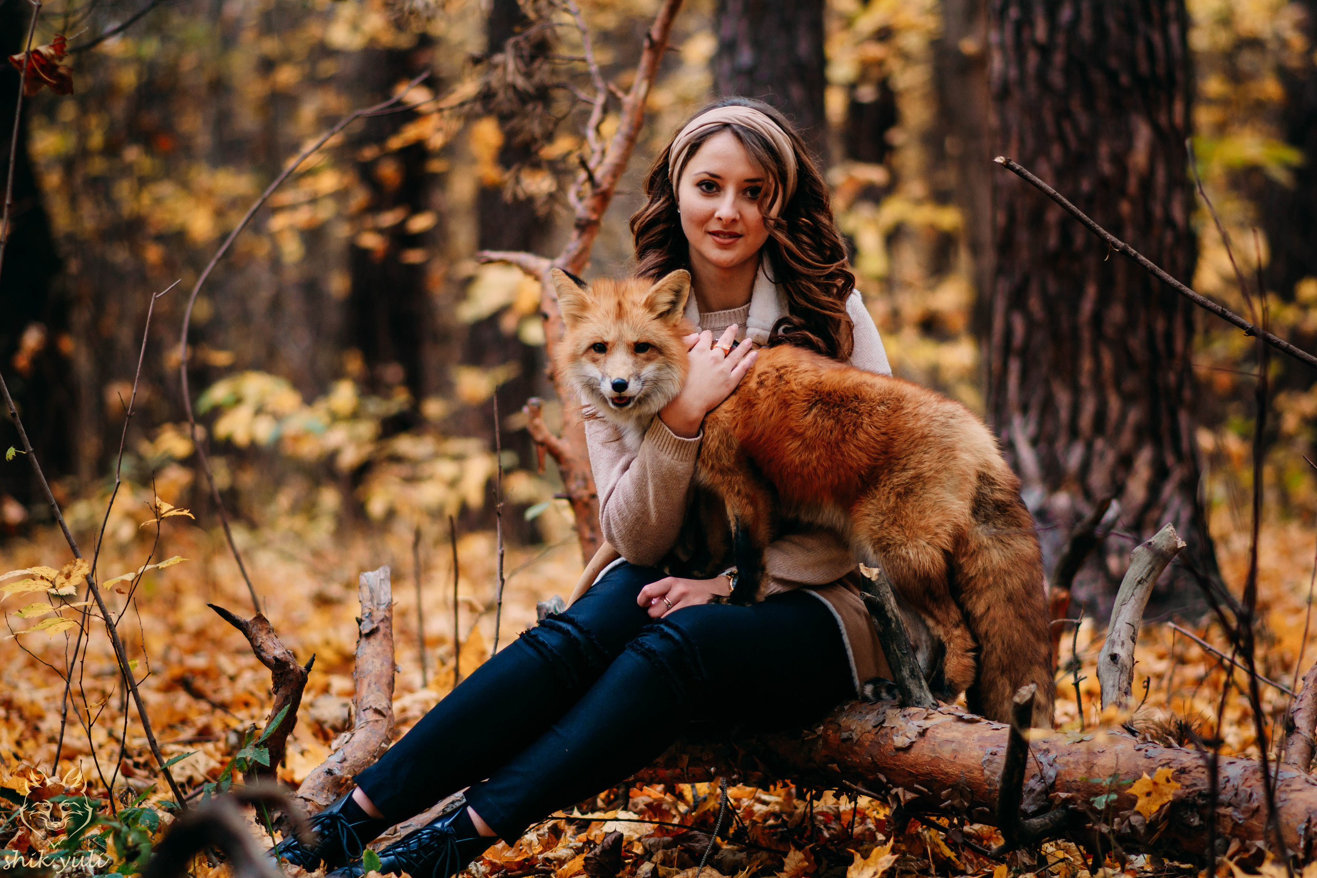 Фотосессия с лисой