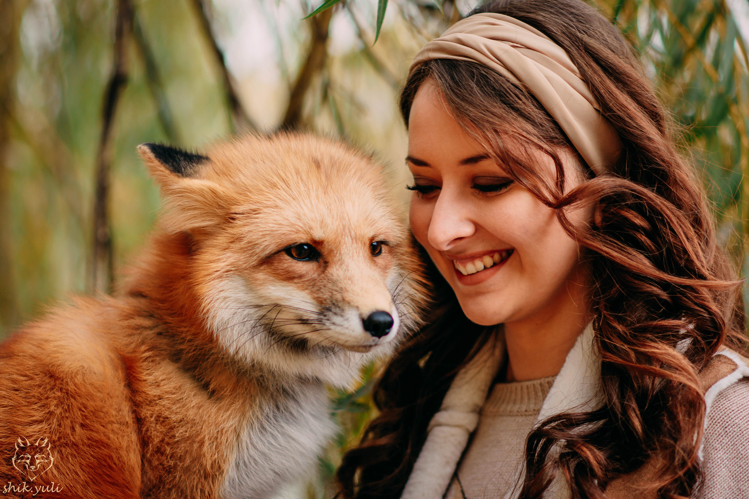 Фотосессия с лисой