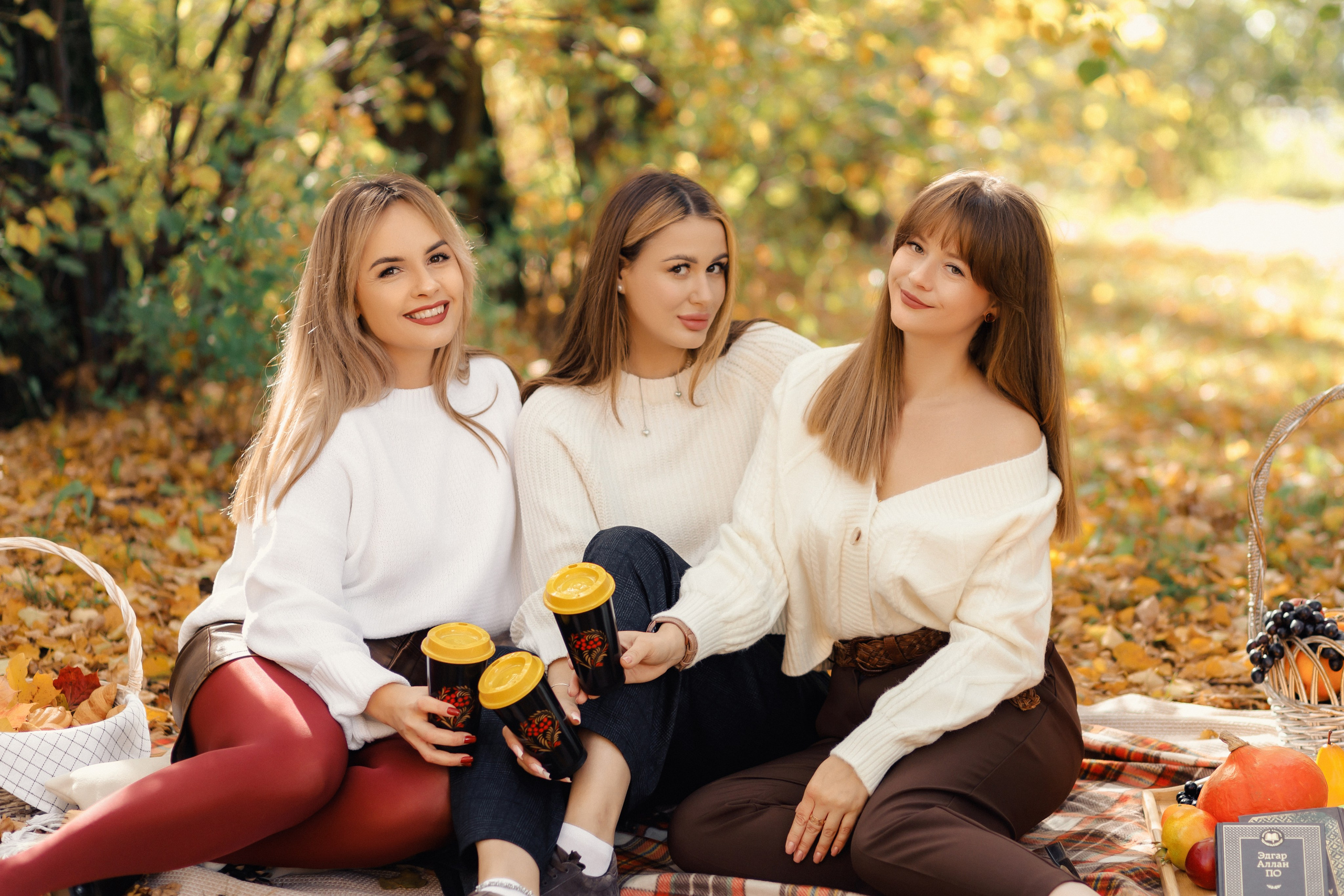 Осенняя фотосессия с подругами. Зотова Алена — семейный и женский фотограф в Зеленограде
