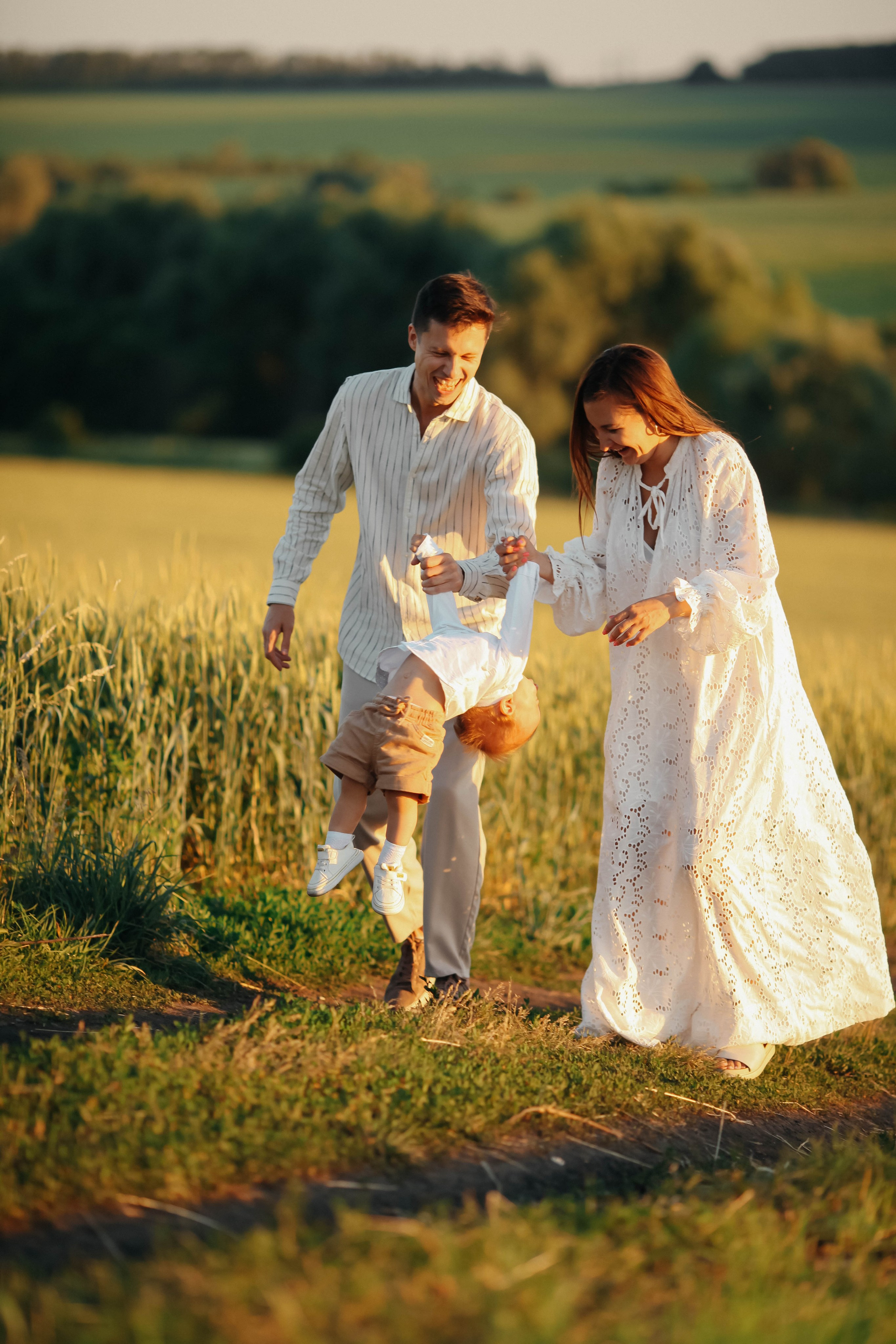 Семейная сьемка на закате. Семейный и свадебный фотограф в Пензе Валерия Филюкова