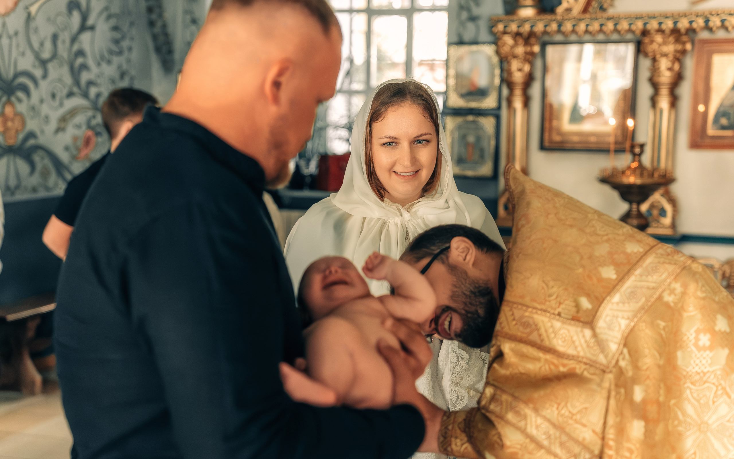 Фотосессия крещения в Воронеже.