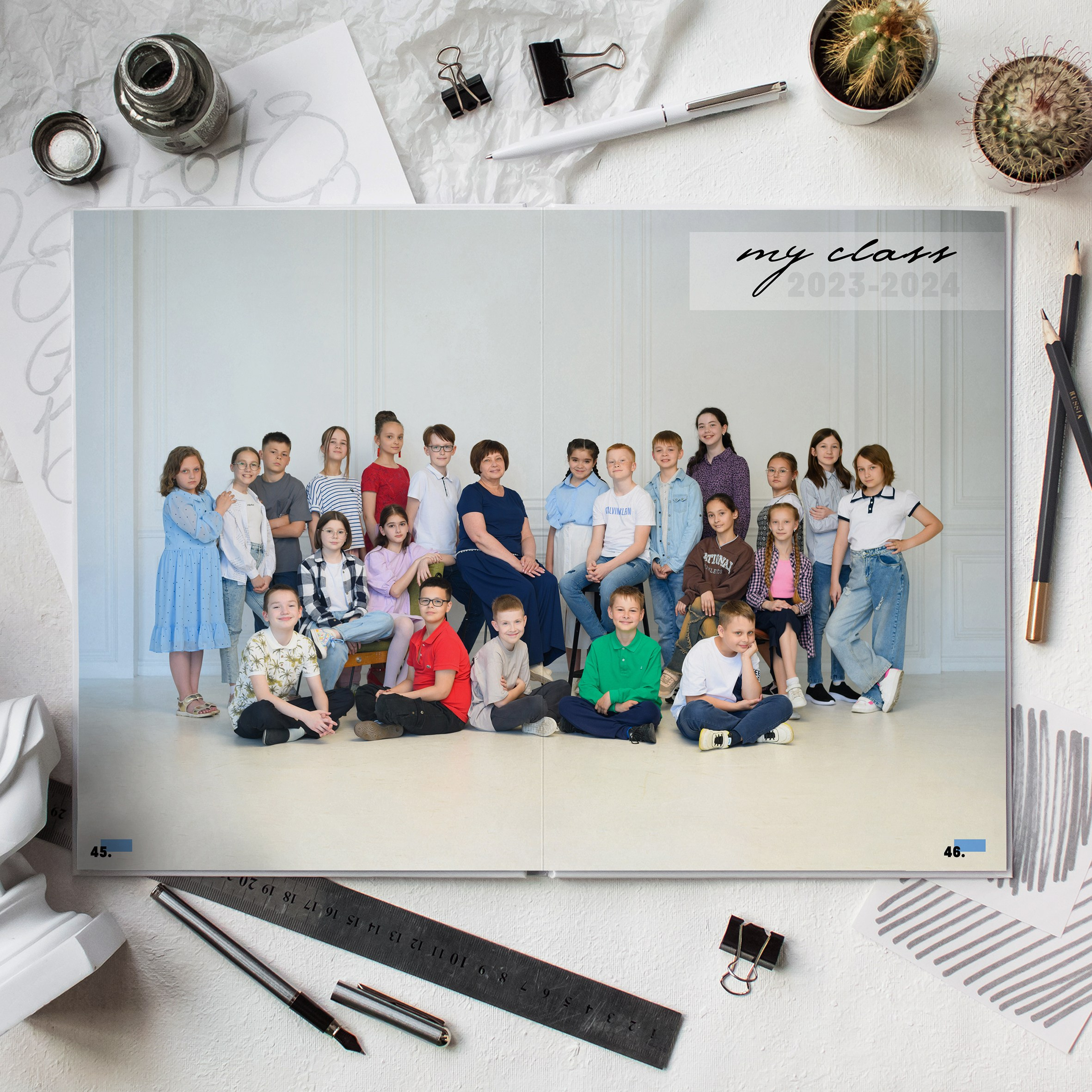 4С класс Большой альбом. Школьный фотограф и фотограф в детском саду