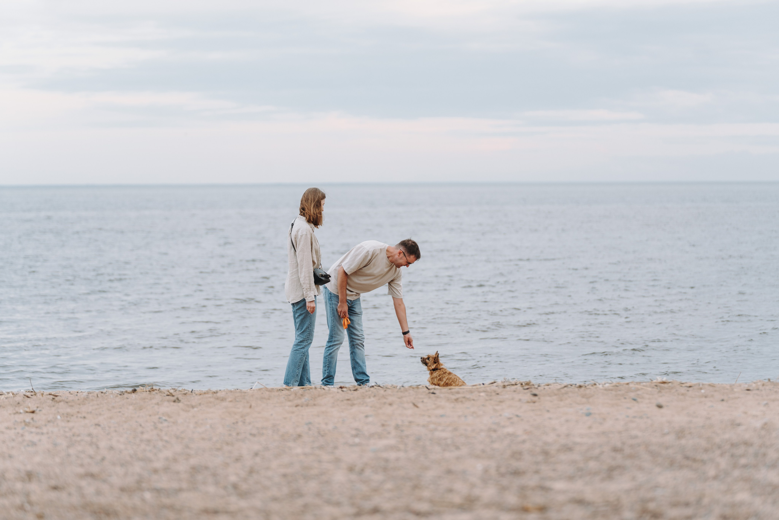 Семейная фотосессия с собакой Спб. Фотограф анималист в Спб недорого Олеся Майорова