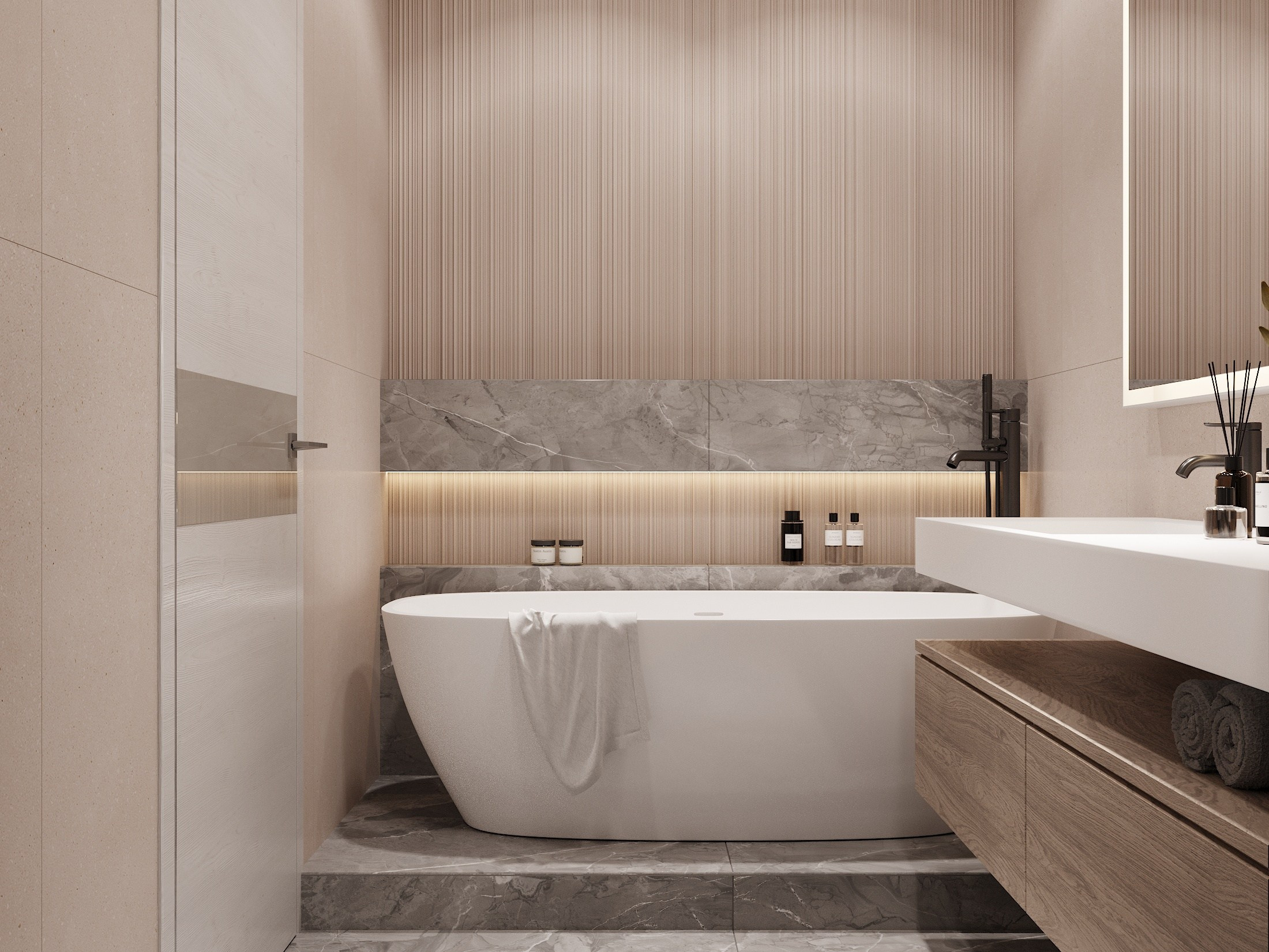 ЖК Новатория 112.5 кв.м. Дизайнер интерьера и 3D визуализатор Ванчугова Ольга