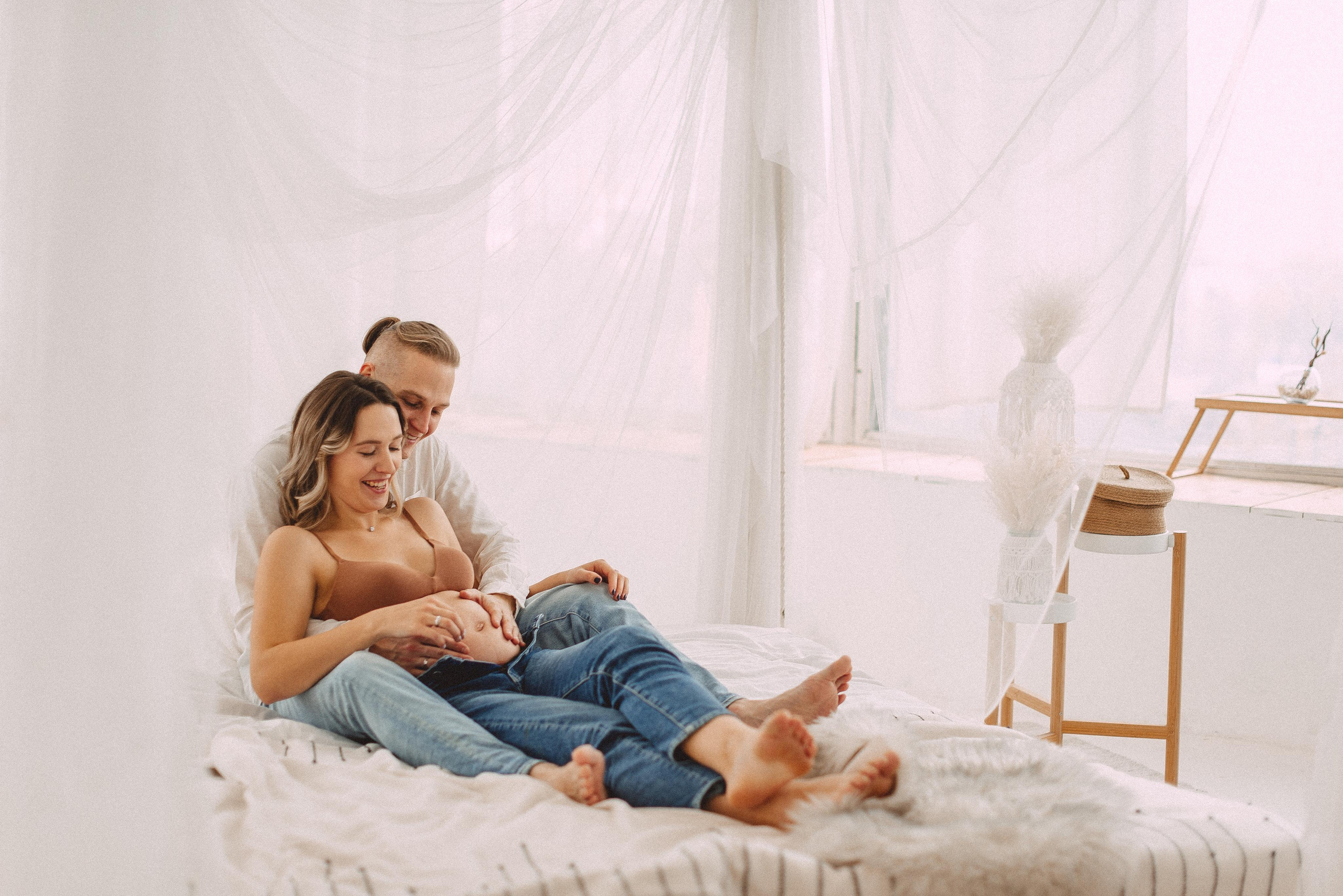 Саша, Петя и Аня в ожидании второго малыша. Семейная фотосессия Бутово Москва фотограф Алина Морщагина