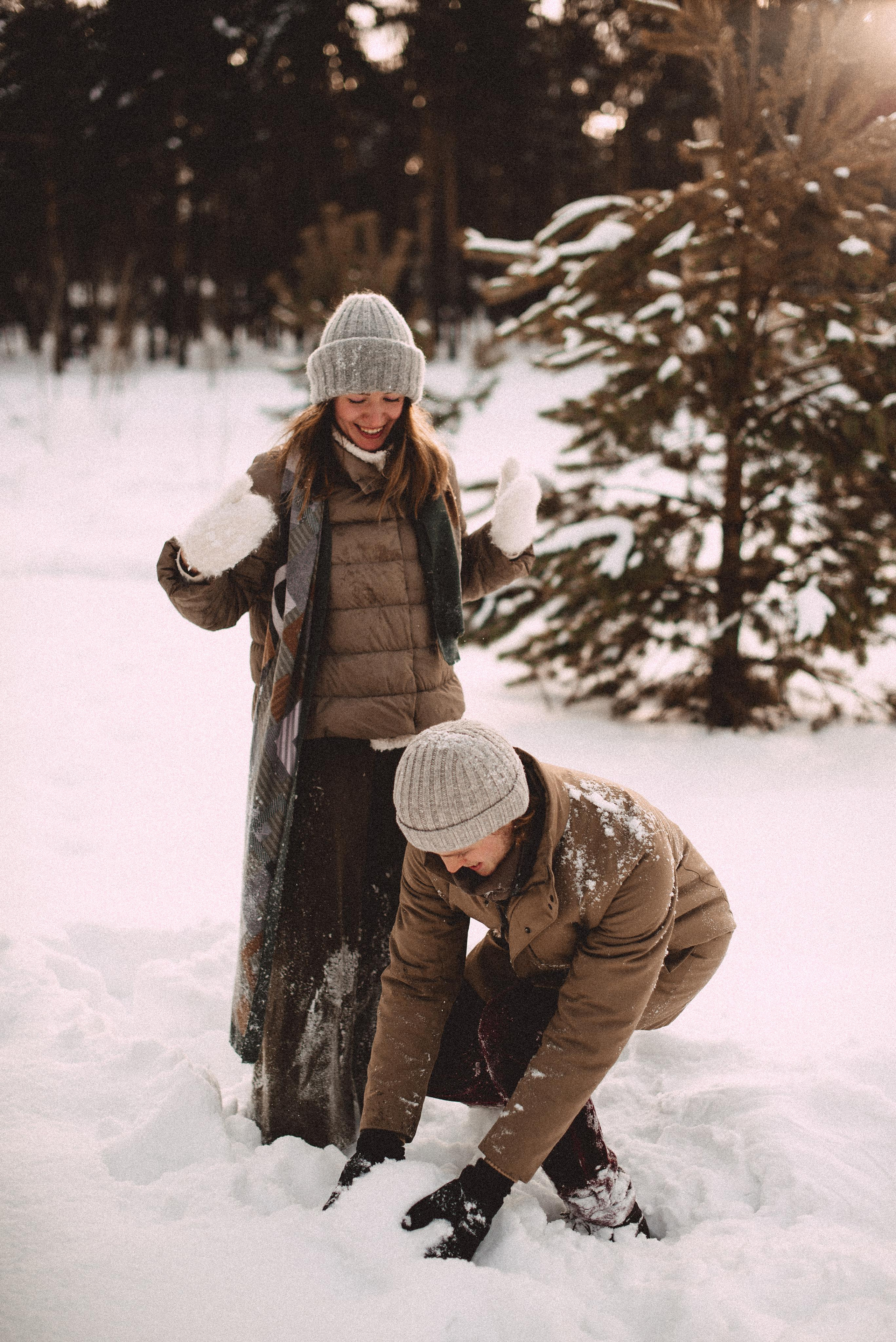 Зимняя прогулка. Семейная фотосессия Бутово Москва фотограф Алина Морщагина