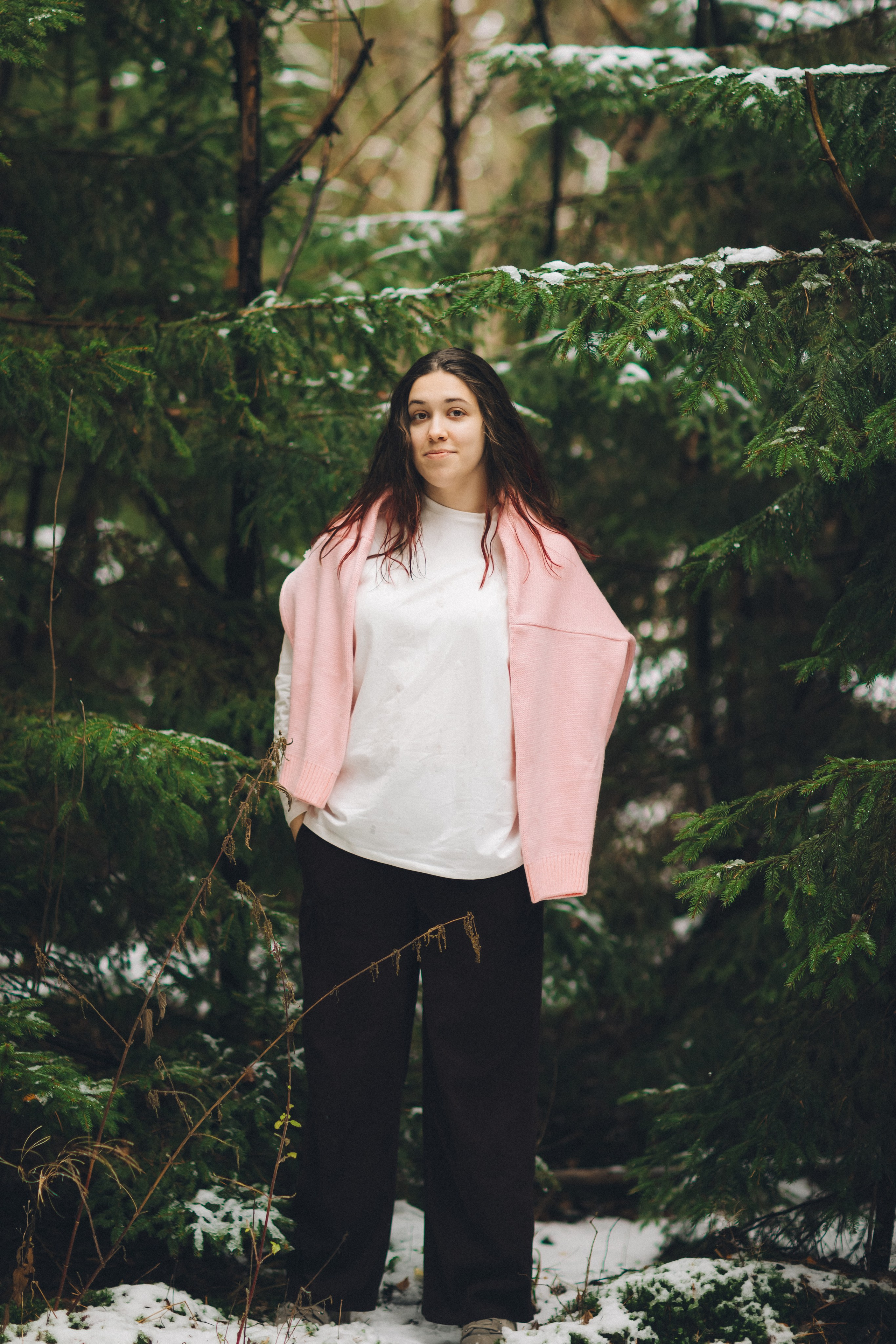 Маша и зима на Балтике. Фотограф Зеленоградск Красильникова Елена