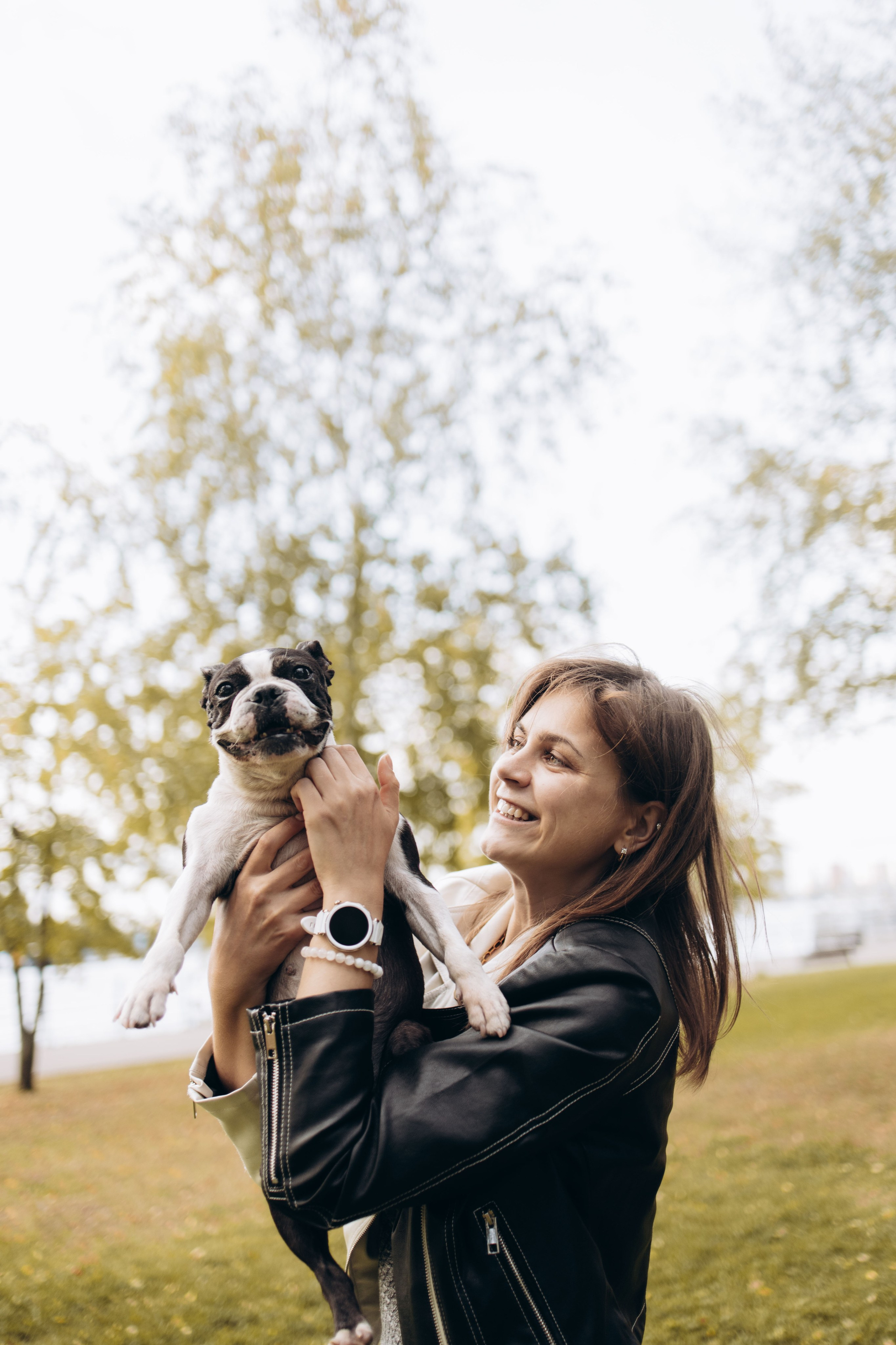 Оля и бульдоги