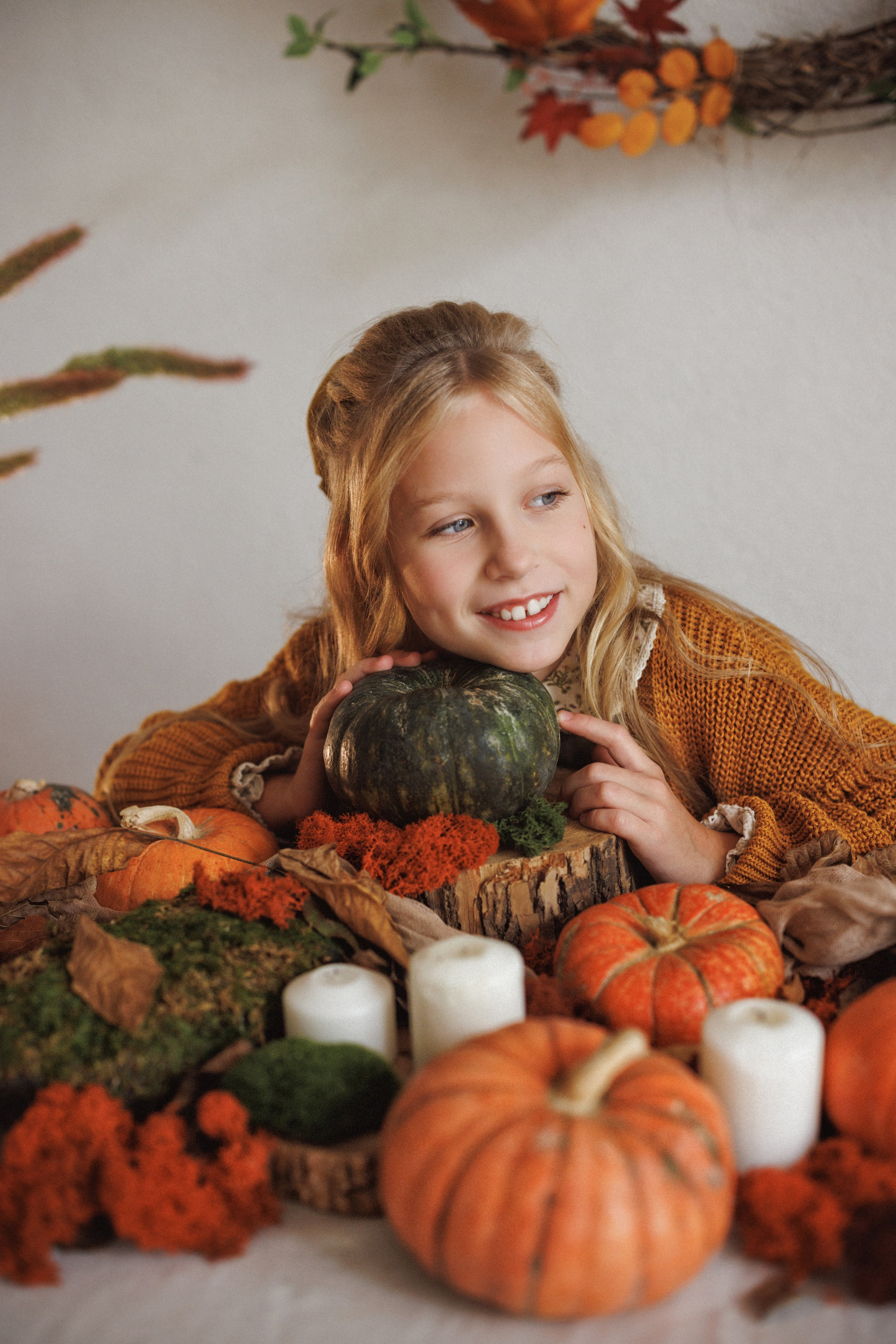 Осенняя фотосессия в фотостудии Mestone, город Краснодар. Семейный и детский фотограф в Краснодаре Анна Трашкова