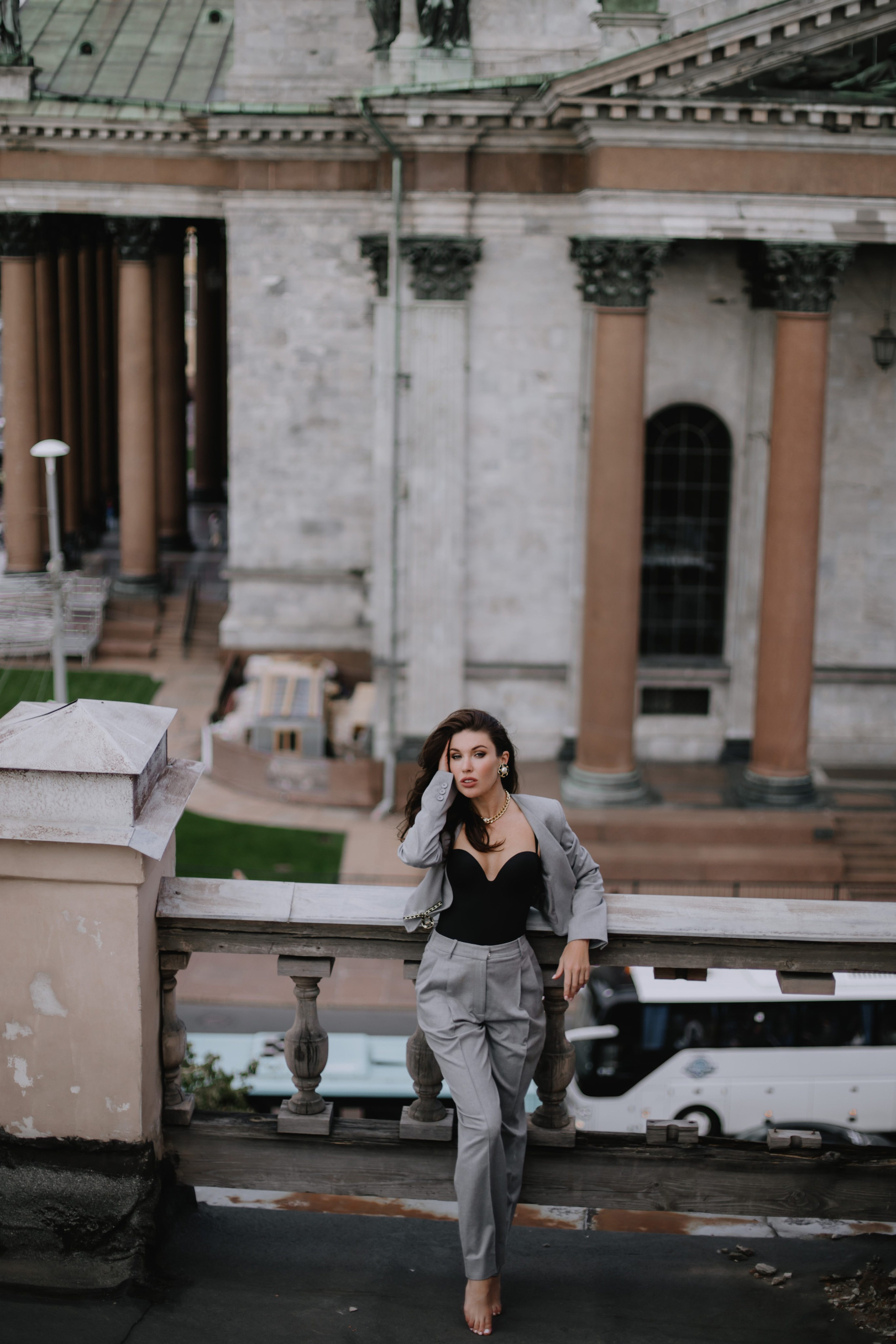 Вероника (съемка на крыше). Фотограф в Москве и Санкт-Петербурге Дарина