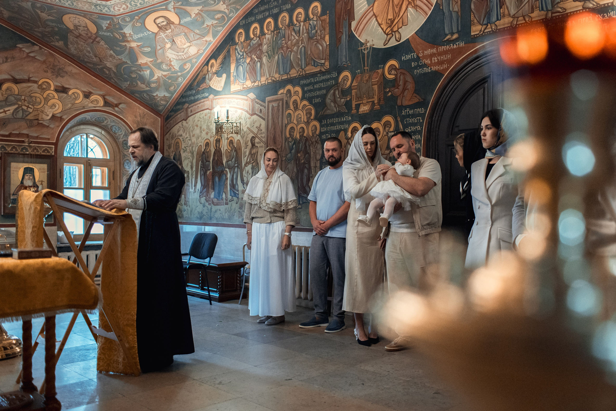 Крещение в Зачатьевском Монастыре. Профессиональный фотограф в Москве и Мо Мария Шантарёва