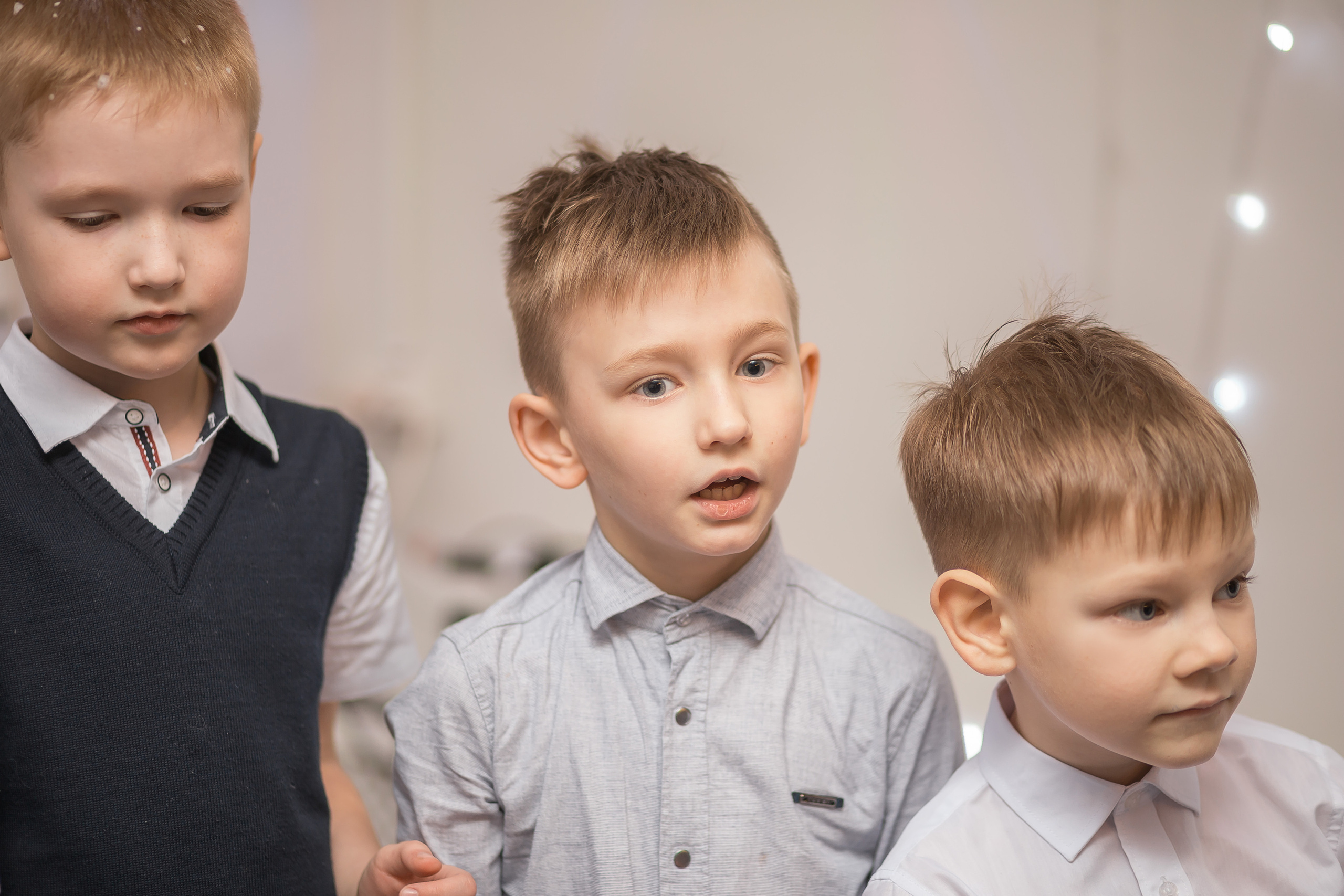 Новый год у первоклассников. Фотографиня Мария Дикова