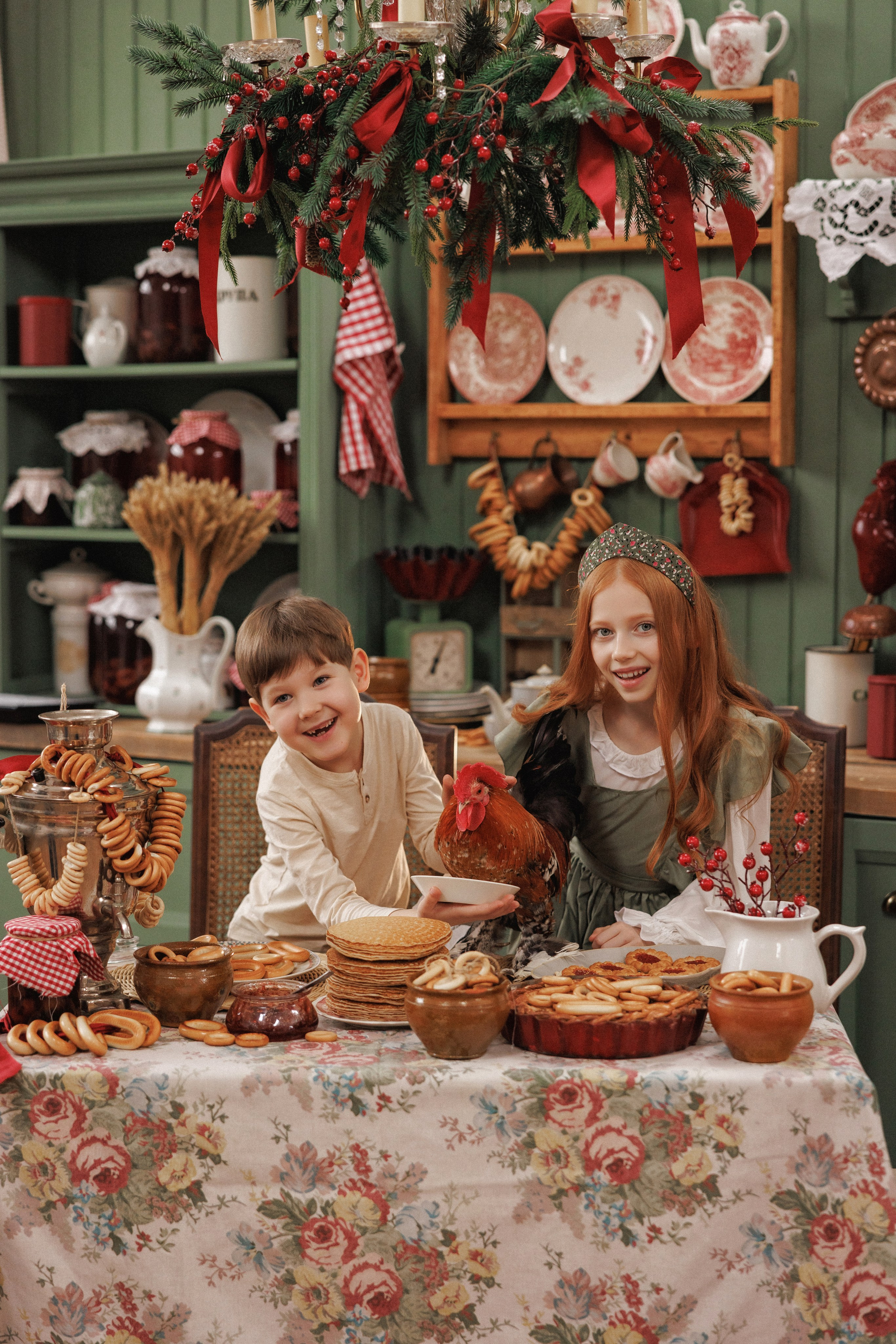 Фотосессия в Русском стиле «Масленица», в фотостудии Ольги Сурухановой, город Краснодар. Семейный и детский фотограф в Краснодаре Анна Трашкова