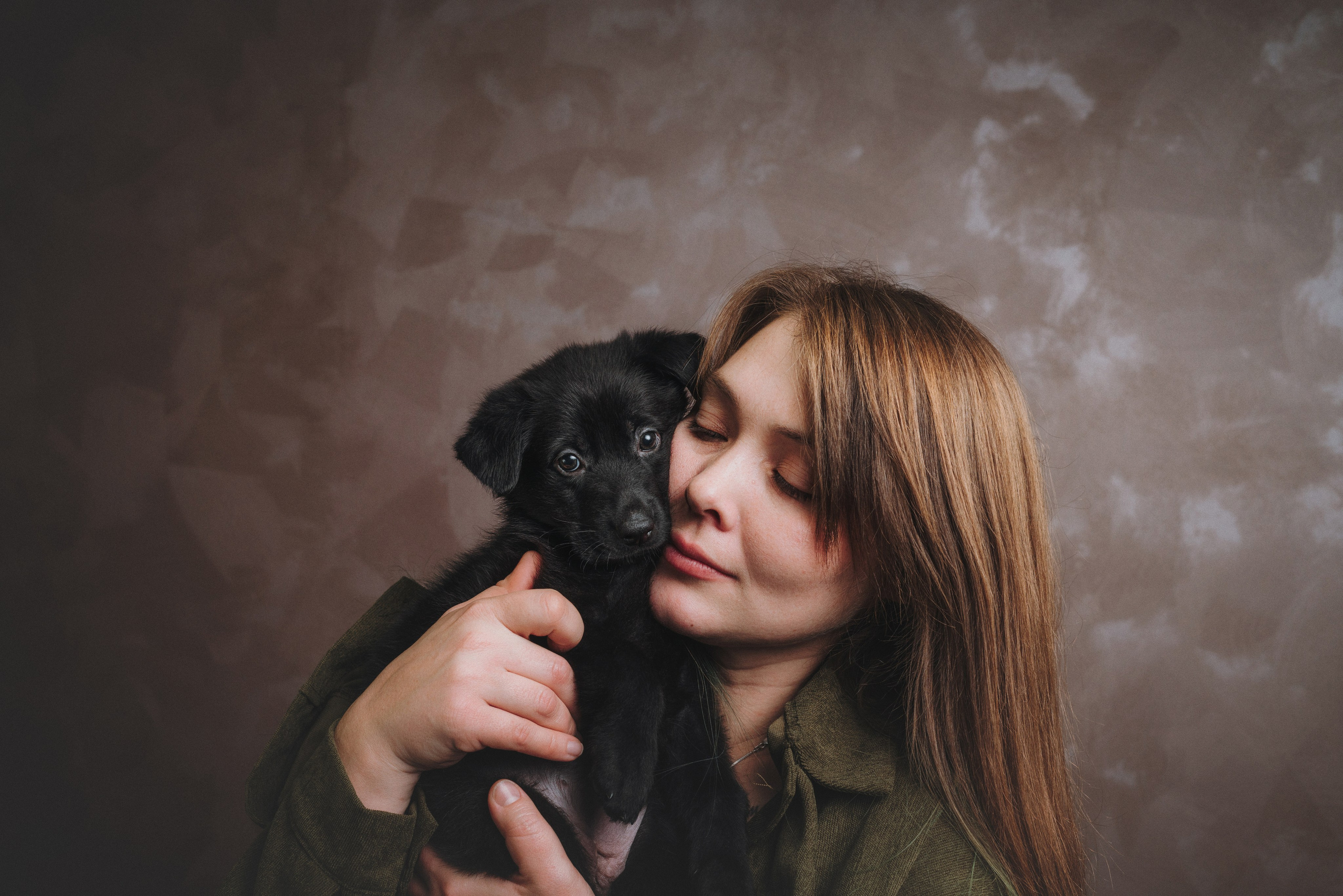 Аня и Базилика. Фотограф анималист Осипчикова Мария