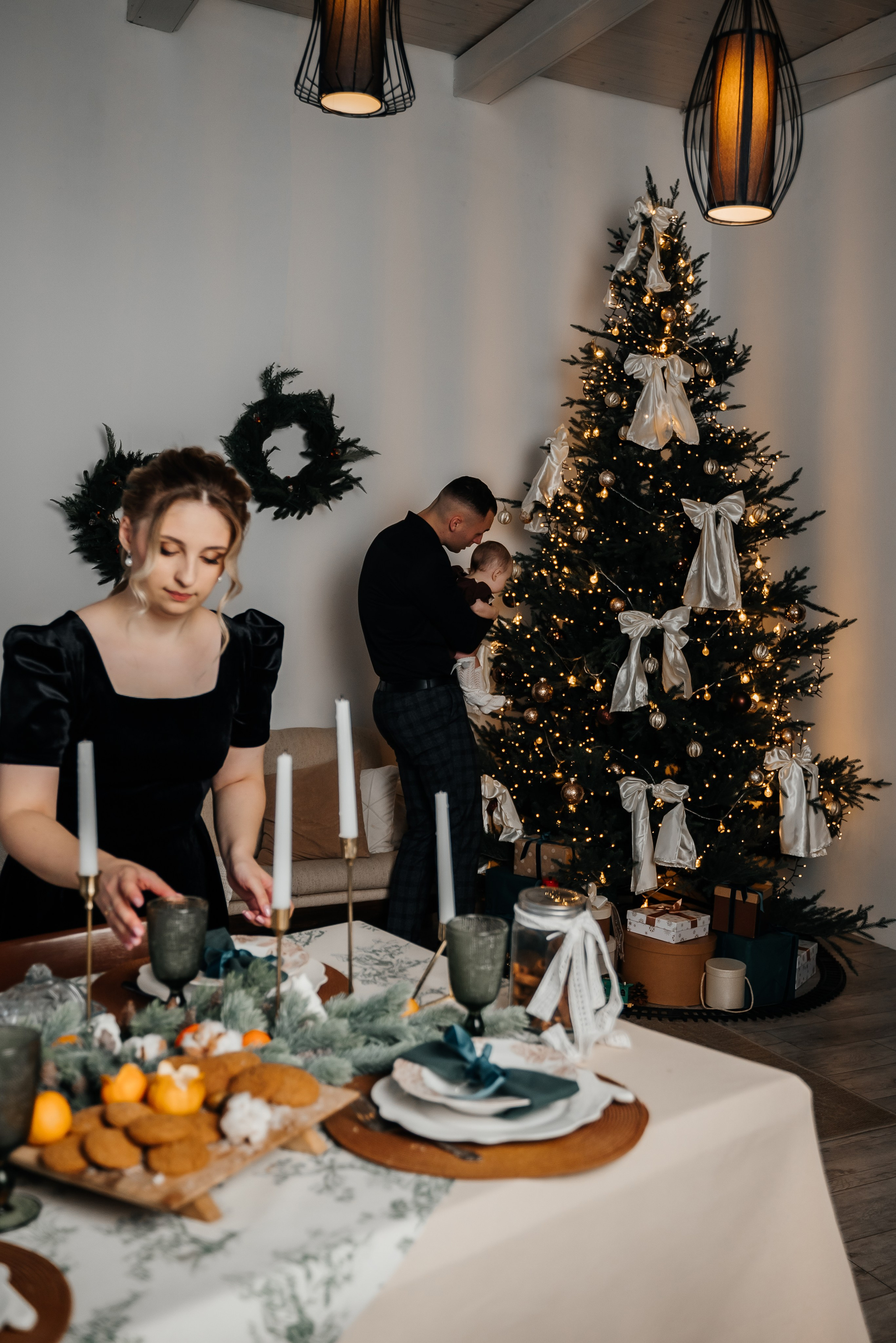 Мама, папа и маленькая принцесса (студия Молоко, зал Милена). Фотограф в Дзержинске Наташа Баева