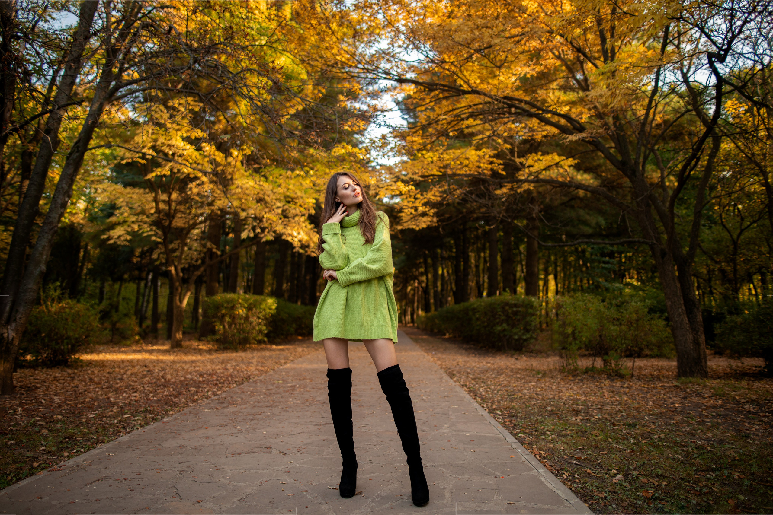 Осенняя съемка с Анастасией в парке в формате для «себя»