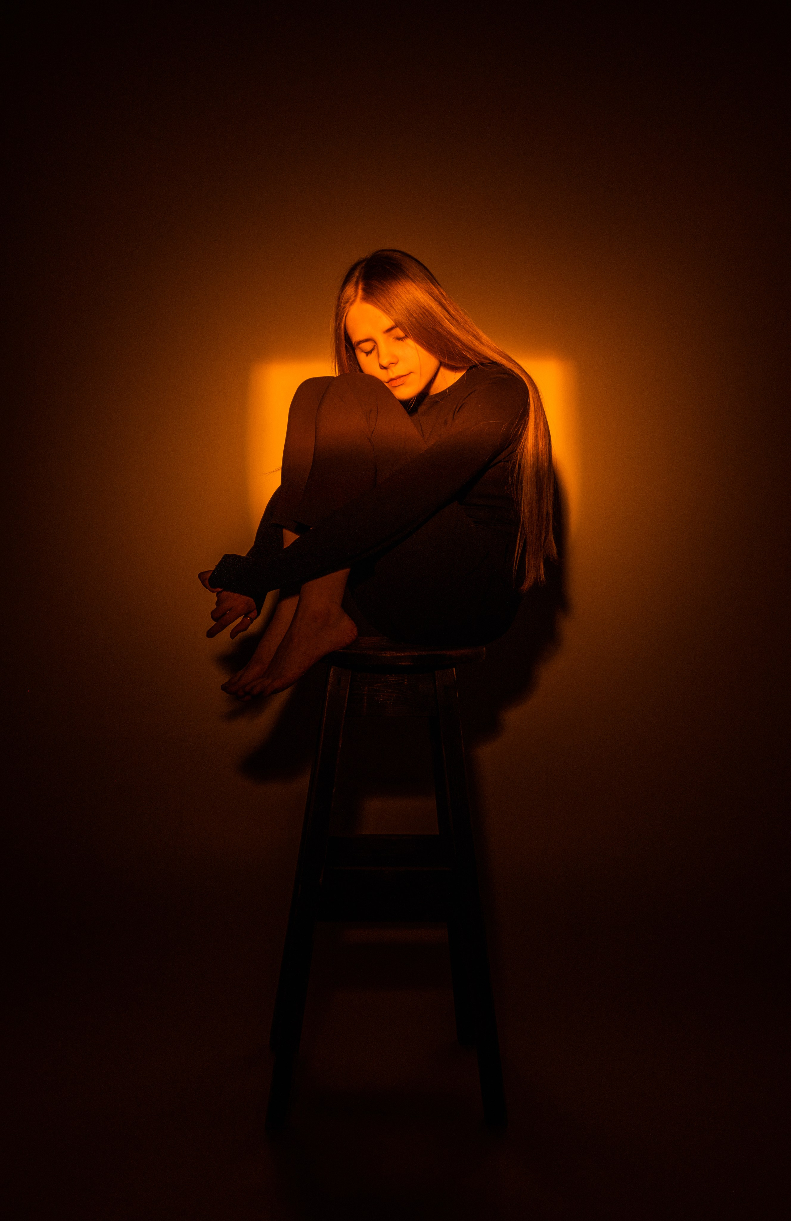 Нюта. Съёмка в студии с цветным светом. Lickord