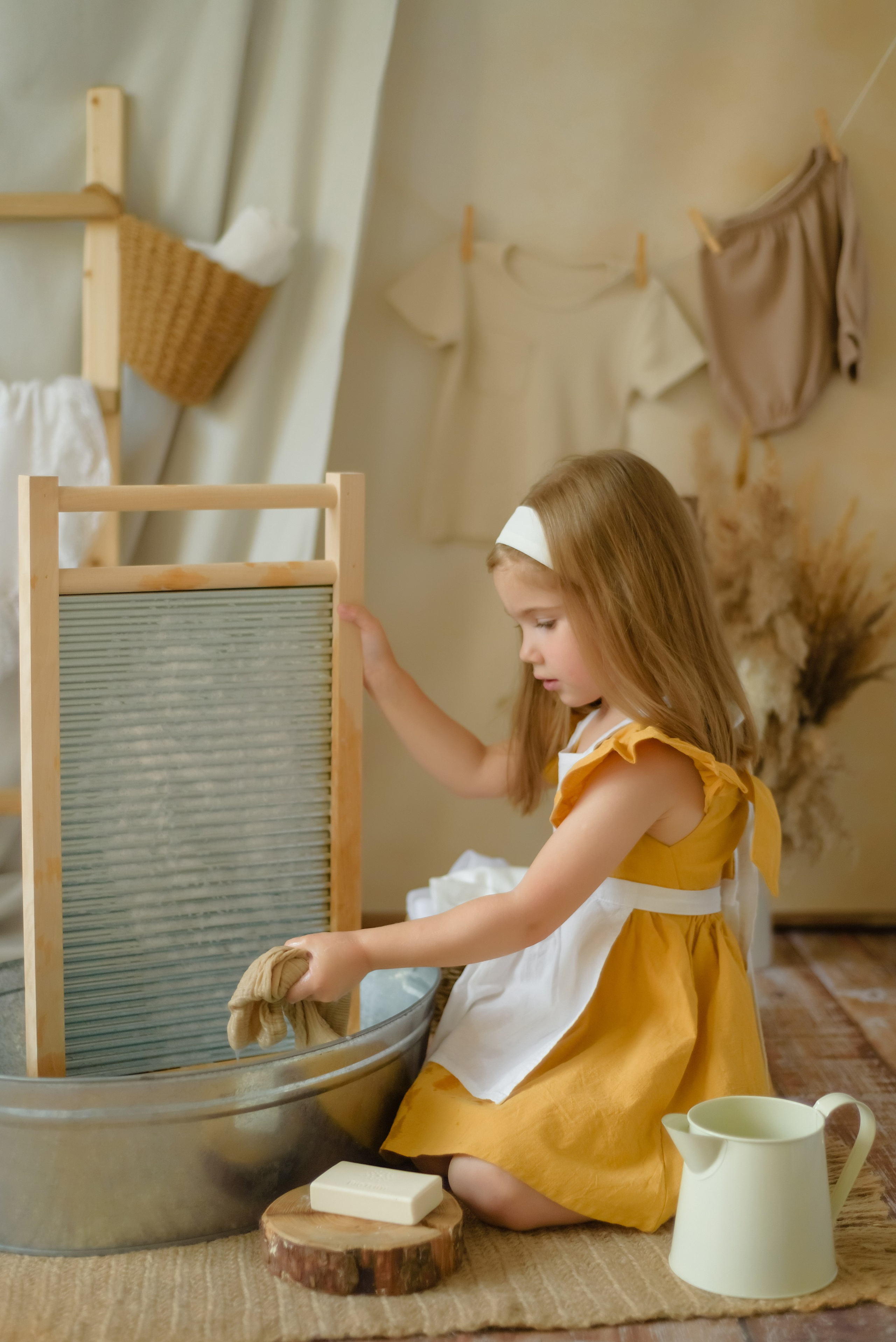 Фотопроект «Стирка» ч.2 Полина. Детский Фотограф |Фотограф на годик в Брянске Ирина Романова