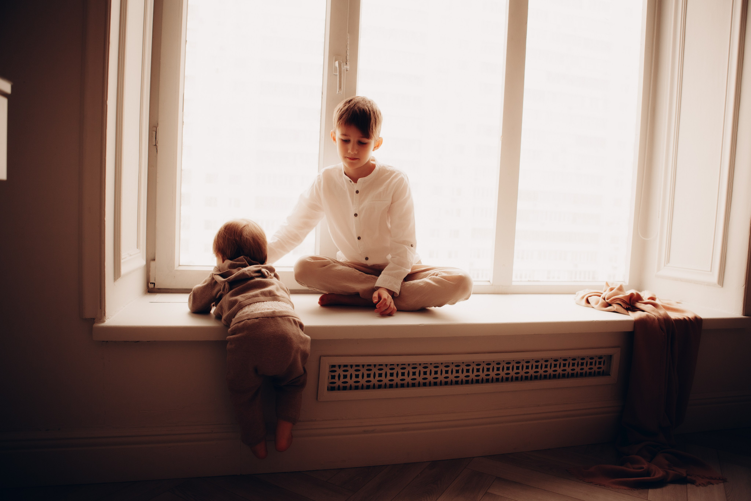 Алена с семьей. Фотосессия новорожденных в Москве фотограф Савина Анастасия